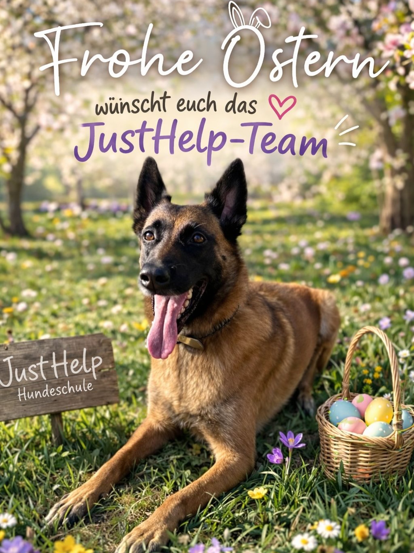 JustHelp wünscht euch frohe Ostern und ein paar entspannte Stunden mit euren Liebsten! 🐣
#froheostern #familytime #hundeschule