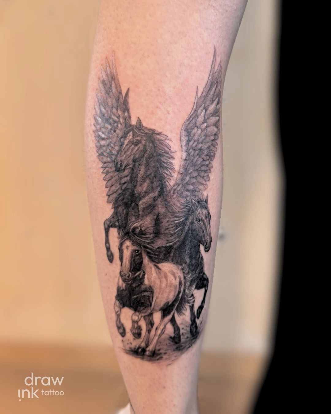 for the ones we ride with and the ones who stay in our hearts 🐴🖤
#horsetattoo #memorialtattoo #blackandgreytattoo