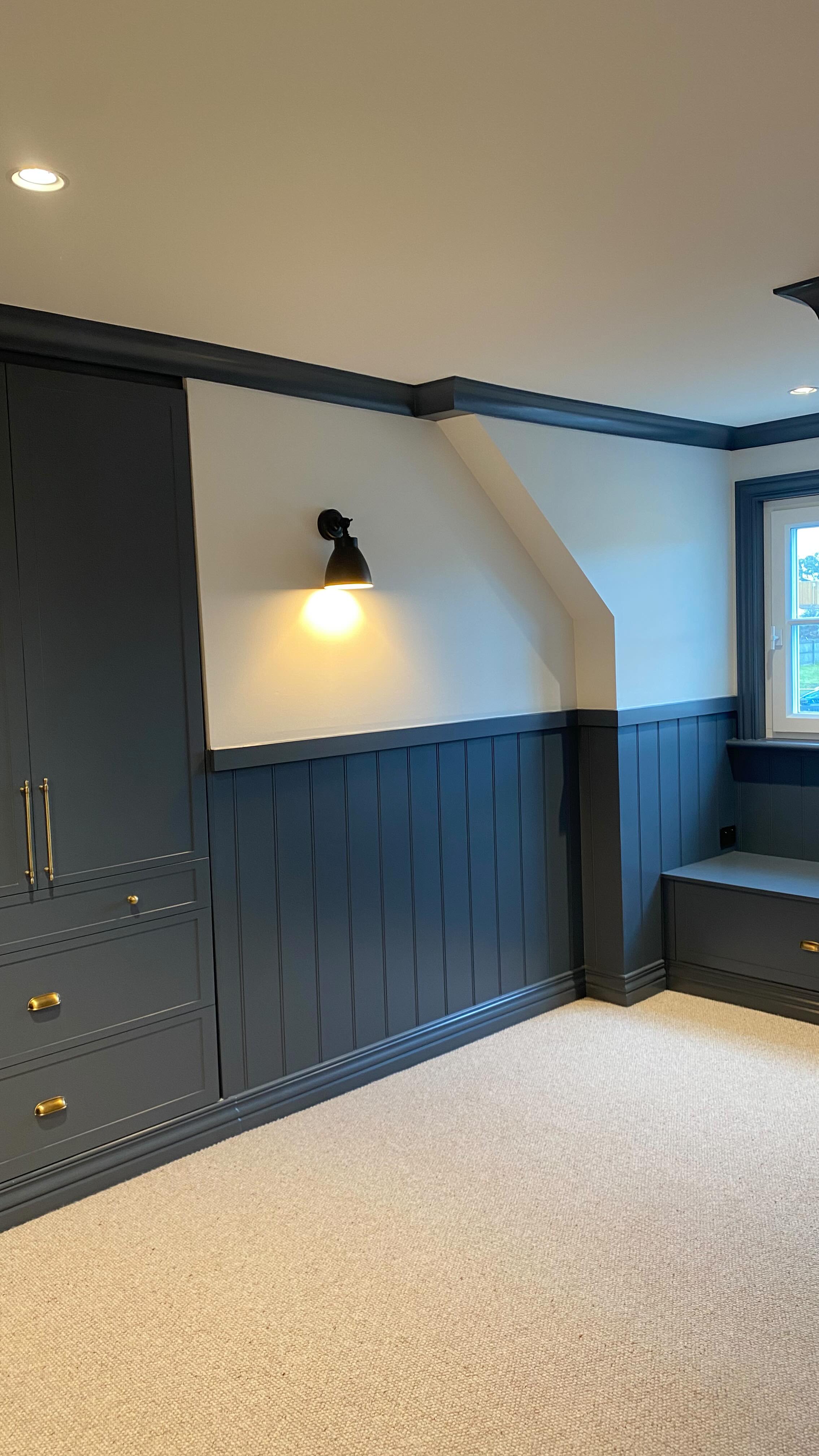 ✨ TRANSFORMATION TUESDAY ✨ As this stunning project nears completion, I took great pleasure in looking back to this room when we first began.
From the natural wool carpet, to the custom joinery and feature wall panelling, a very lucky little boy is soon to call it his own! Can you just imagine curling up on that window seat watching the world go by 🫶🏼