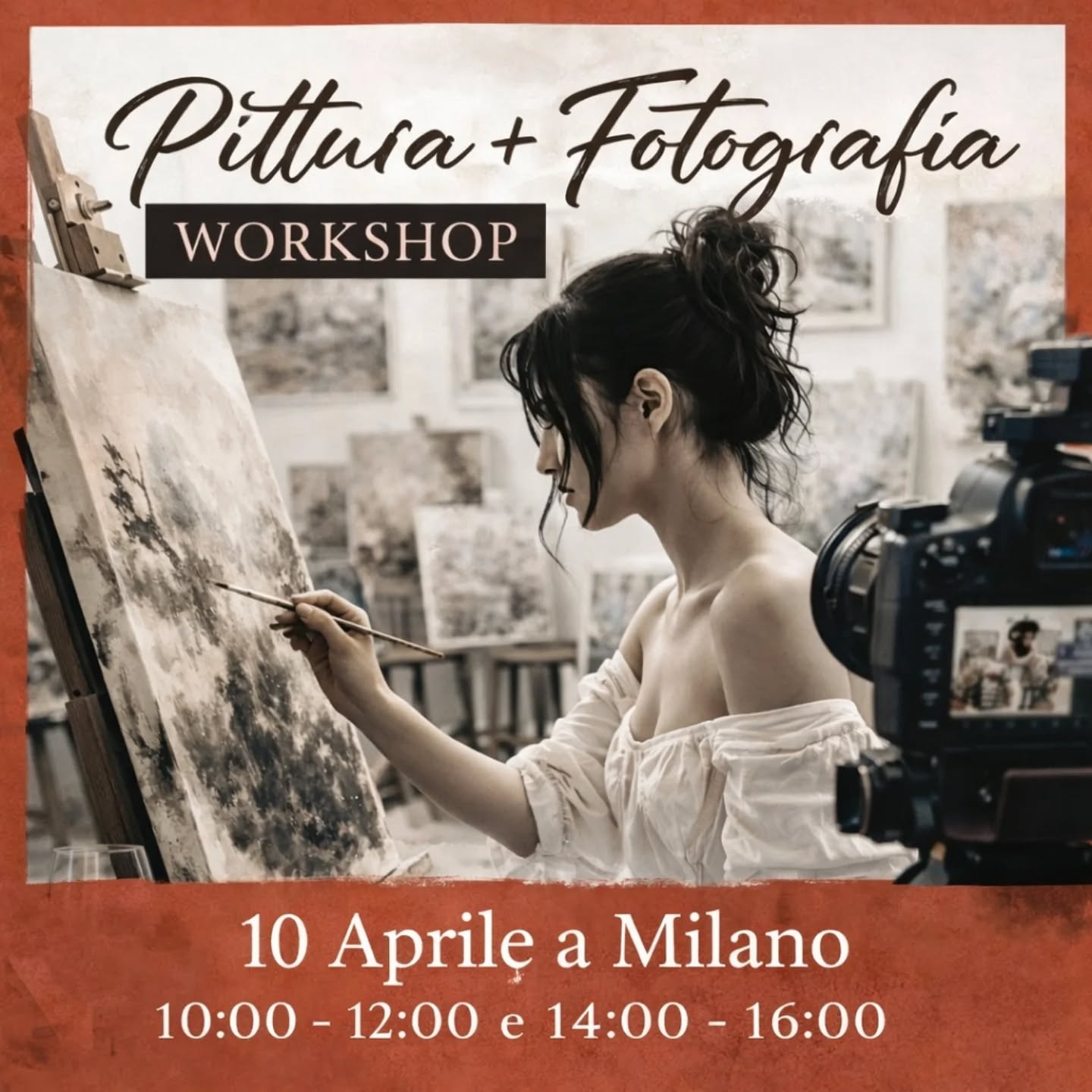 Paint & Be Seen 🎨
Pittura + shooting fotografico (18+) 🍀WORKSHOP🍀
Questo non è un workshop, è uno spazio in cui smetti di recitare e inizi a vederti davvero. È un portale creativo dove si incontrano persone che non hanno paura di sé, dei propri pensieri e della propria bellezza. È aperto sia a uomini che a donne, ma non è per tutti. Non si tratta di “dipingere qualcosa di carino”, ma di uscire dalla propria immagine abituale e vedersi senza filtri.
Uno studio a Milano, vicino alla metro Gorla. Uno spazio reale d’artista: non perfetto, non costruito. Pareti alte, vecchie cornici, colore sul pavimento. Qui nascono opere che finiscono in collezioni private in tutto il mondo, qui non si gioca a fare arte.
Ti siedi davanti alla tela, in abiti semplici, toni neutri, qualcosa che non ti dispiace sporcare, perché la pulizia è controllo e qui lo lasciamo fuori. Un bicchiere di vino per lasciarti andare ancora di più. Non dipingi “bene”, dipingi onestamente. Io so insegnare, ma non lo farò: non do schemi, resto accanto a te perché tu non scappi da te stesso nel processo.
E proprio in quel momento lavora il fotografo @gorichok
Non crea immagini perfette, cattura la verità: uno sguardo, una pausa, il movimento della mano, il dubbio, il momento in cui ti lasci andare. Luce e ombra sono costruite in modo che tu non posi, ma diventi parte dell’immagine. Non è solo una foto, è uno stato fissato.
Non cerchiamo la perfezione, cerchiamo il vivo. Qui non ci sono “giusti”, ci sono persone vere.
✨ Alla fine ricevi:
— il tuo quadro (30×40, acrilico)
— una serie di ritratti professionali in bianco e nero
— fotografie di gruppo atmosferiche
— un video creativo dell’esperienza
— una sensazione che rimane con te a lungo
Parlo italiano, inglese, russo e ucraino —
ma qui conta di più il linguaggio delle sensazioni e del colore.
Piccolo gruppo (max 6 persone), attenzione individuale.
Posti limitati.
La prenotazione anticipata è obbligatoria.
📍 Milano, Gorla
🗓 10 Aprile
🕙 10:00–12:00 / 14:00–16:00
Scrivimi in DM