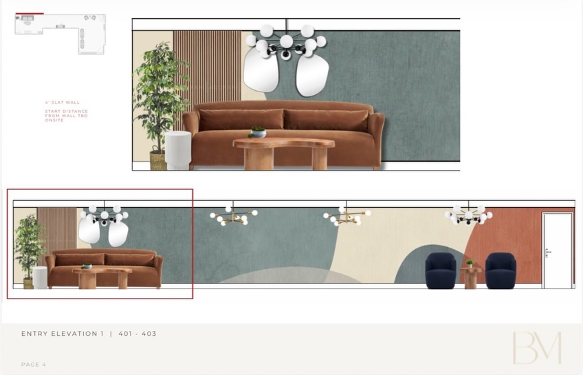South Boston lobby designs! Giving the common and mixed use spaces of these side by side condominium buildings a much needed refresh to match the style of the residents who reside here!✨
Showcasing a little behind the scenes of the design specs through presentation elevations and FF&E boards…and of course the final install reveal!
#lobbydesign #interiordesign #commonspace #designingspaces #ffande