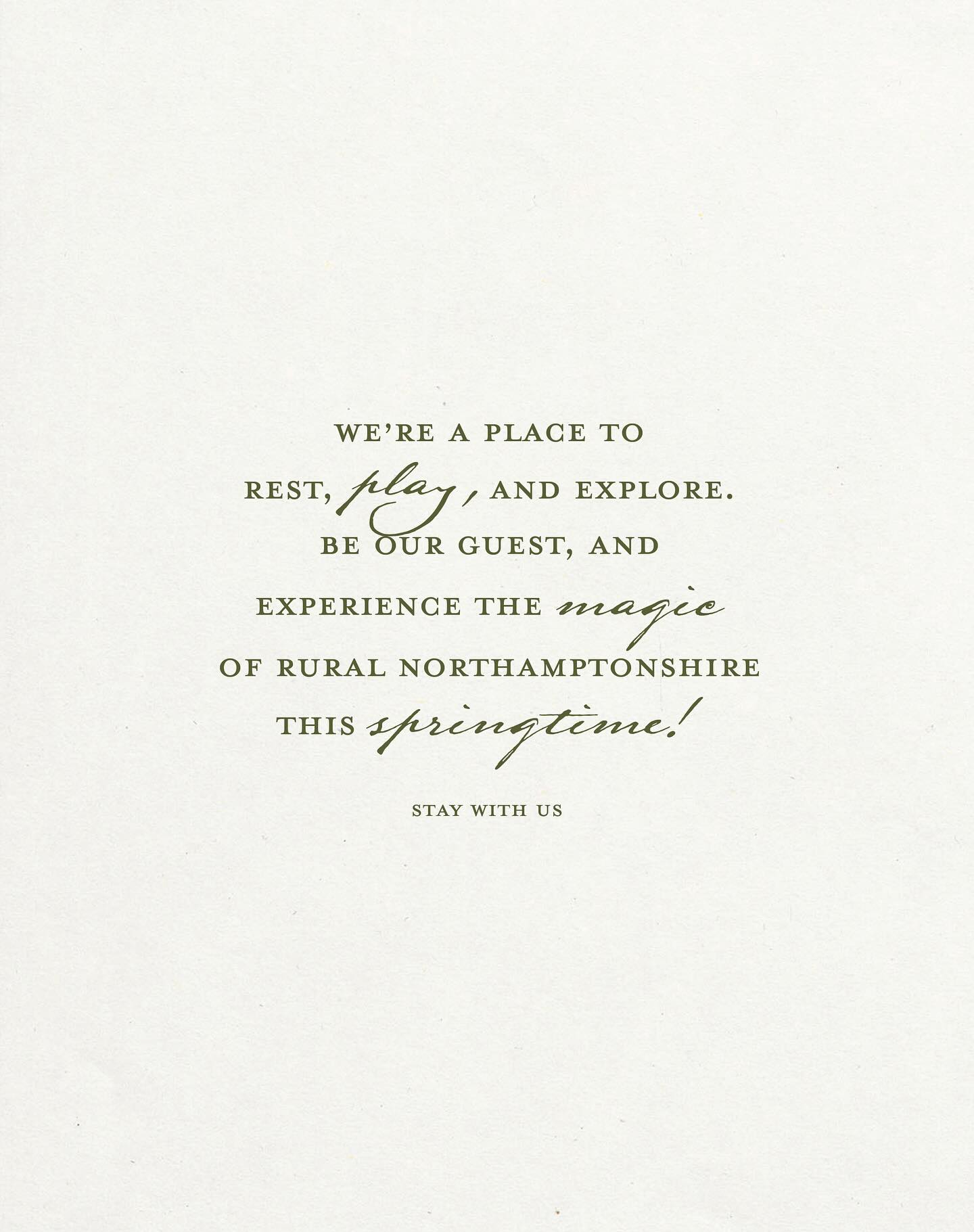 We’re a place to rest, play, and explore. Be our guest and experience the magic of rural Northamptonshire this springtime!
.
Book your stay with us.
.
#firstdayofspring #relaxandunwind #unwind #specialstays #peaceandtranquility #kickbackandrelax #eclecticinteriors #luxurystaysuk #weekendescapes #luxuryescape #romanticgetaway #weekendgetaway #florehouse #northamptonshire
#florehouse #northamptonshire