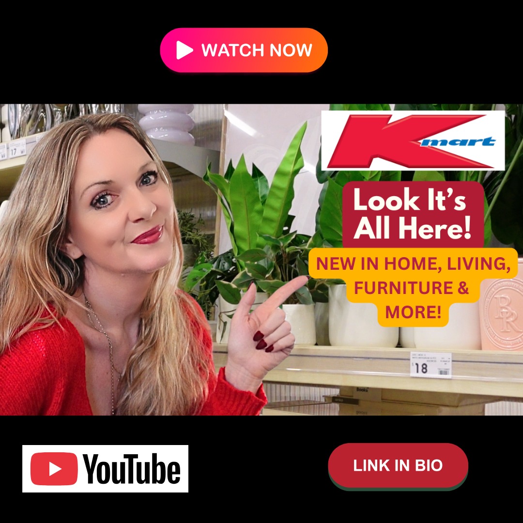 Easter Saturday upload on YouTube. Kmart what's new weekly, everything new in homewares this week.
Watch here: https://youtu.be/Aobixk0rJaI
#zestygirl #kmart #kmartaus