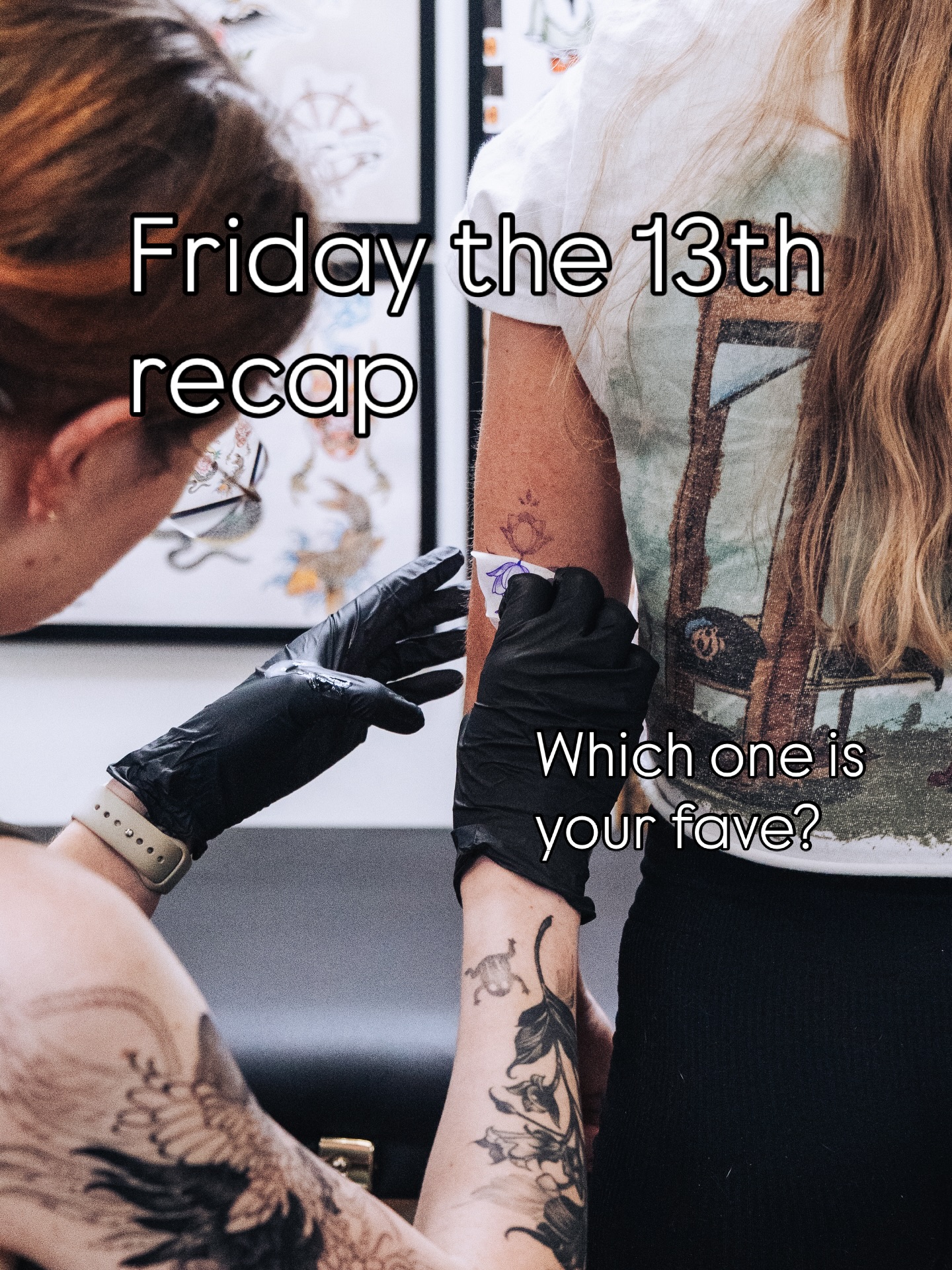 I forgot to post my Friday the 13th tattoos this month, better late than never? 😅
Swipe to see all of them (and a bonus pic at the end) 🤍
Had so much fun tattooing these with the crew at @batandcavetattoo , so thankful for yall.
Which one is your favorite? 👀
One more Friday the 13th this month…
Tattooing at @batandcavetattoo 🦇
Part of @pegasustattooandwellness collective ✨
#fridaythe13th #fridaythe13thtattoo #dallastattooartist #flashtattoo #queertattooartist