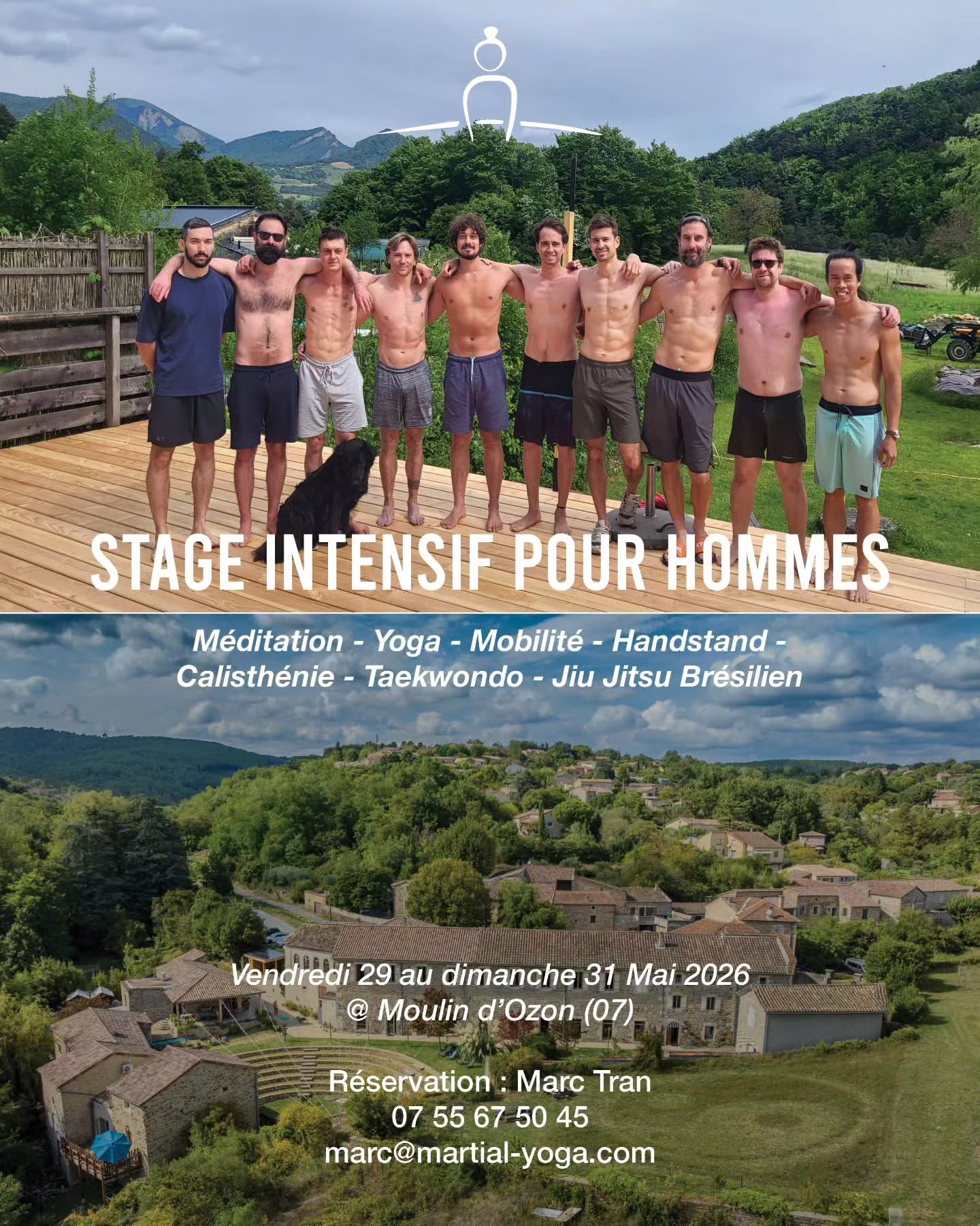 🔥Rejoins un cercle d'enseignants / pratiquants de yoga, arts martiaux, handstand et callisthénie, et viens faire décoller ta pratique physique
.
➡️ Inscription :
Marc@martial-yoga.com
07 55 67 50 45