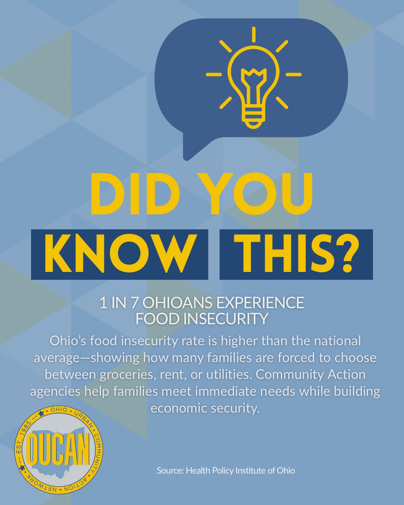 Food insecurity is becoming a more common problem in Ohio. Community Action is working to ensure all our neighbors have access to ample, healthy food options. Learn more about the work taking place in your community by visiting your local community action website.