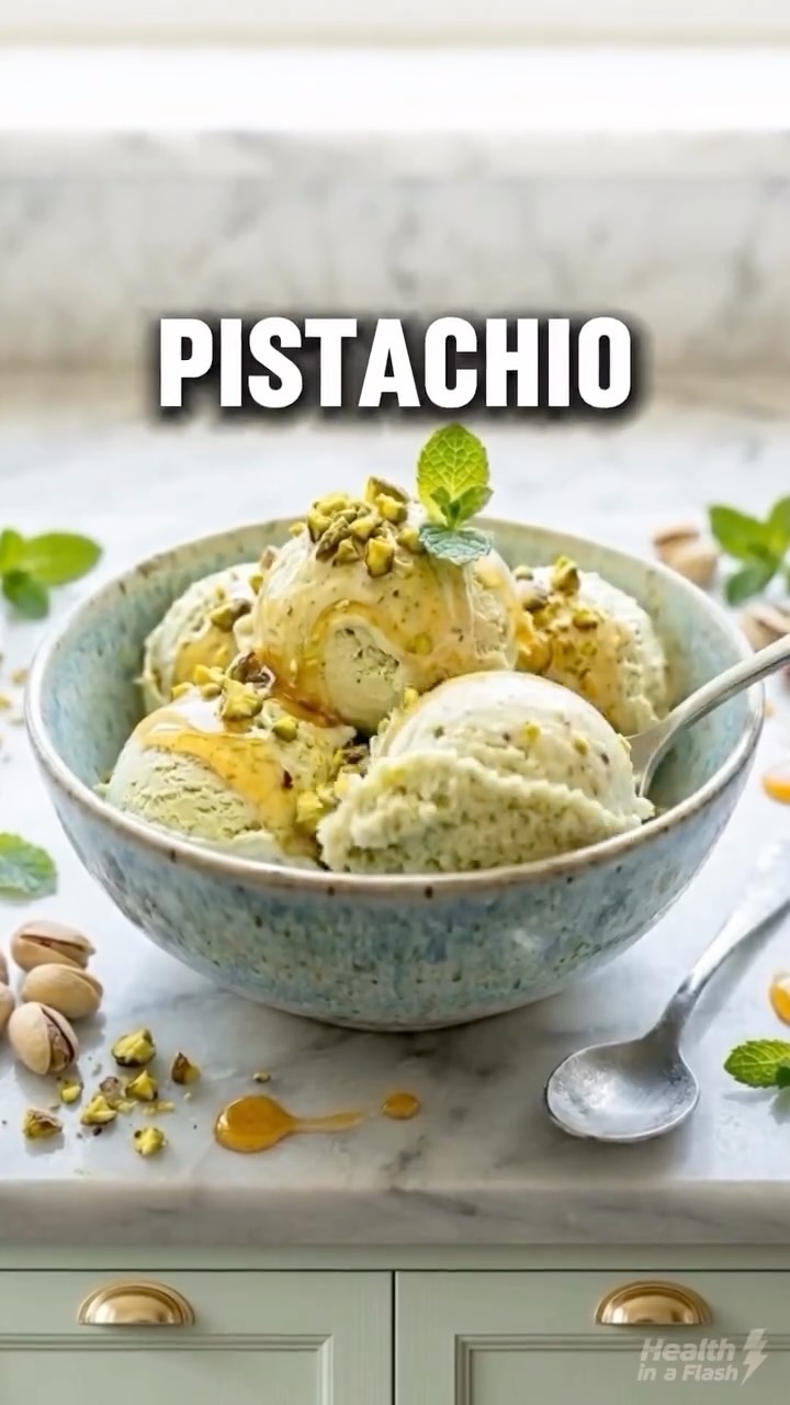 We love this tip by @health_in_a_flash Healthy Pistachio Ice Cream Made with Cottage Cheese
#health #wellness #healthydessert
Ingredients:
1 cup (225g) full-fat cottage cheese
1/3 cup (40g) shelled unsalted pistachios
2–3 tablespoons unsweetened almond milk (adjust for texture)
1–2 tablespoons raw honey (to taste)
1/2 teaspoon pure vanilla extract
Instructions:
Add cottage cheese, pistachios, almond milk, honey, and vanilla extract into a high-speed blender or food processor.
Blend for 60–90 seconds until completely smooth and creamy. Scrape down the sides if needed.
Taste and adjust sweetness (add a little more honey if desired).
Pour mixture into a freezer-safe container.
Freeze for approximately 2 hours.
Let sit at room temperature for 5–10 minutes before scooping for a creamier texture.
Optional: Top with crushed pistachios before serving.
This content is provided for informational and educational purposes only. It is not intended to diagnose, treat, cure, or prevent any disease. Nutritional values may vary depending on ingredient brands and portion sizes. Individuals with dairy allergies, nut allergies, metabolic conditions, or those following specific dietary protocols should consult a qualified healthcare professional before consuming this recipe. Honey should not be given to infants under one year of age. Always evaluate ingredients based on your personal health needs and medical history.