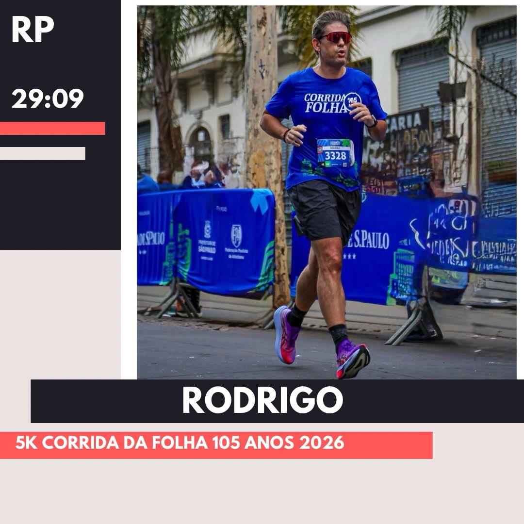 ESTREIA COM RESULTADO!
Fim de semana especial na Ribeiro Run!
Nosso atleta Rodrigo, direto de São Paulo, fez sua primeira corrida com a assessoria — e já chegou mostrando resultado!
Na Corrida Folha 105 anos, ele conquistou seu RP nos 5K (recorde pessoal), marcando o início de uma nova fase na corrida. 🏃♂️
Isso é o que acontece quando existe:
✔ orientação certa
✔ consistência
✔ estratégia de treino
Rodrigo, parabéns pela estreia e pela conquista!
Esse é só o começo de uma evolução ainda maior 🚀
Aqui na Ribeiro Run, cada atleta tem um caminho único — e cada conquista tem propósito.
👉 Quer evoluir de verdade na corrida?
Vem para a Ribeiro Run.
Cada passo é uma conquista. 🤍🖤
#RibeiroRun #CadaPassoUmaConquista #RP #5K #CorridaDeRua AssessoriaDeCorrida RunningBrasil SãoPaulo CorridaFolha105An