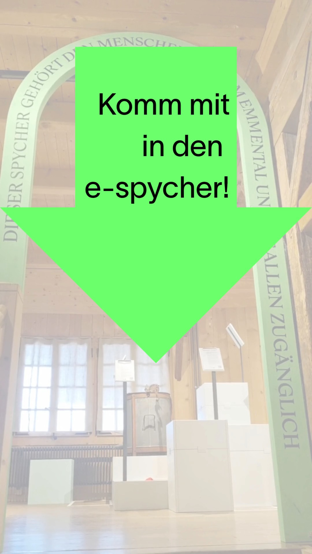 Komm mit in den e-spycher!
Ab heute ist die Ausstellung spychere! im Regionalmuseum Chüechlihus geöffnet. Ein Ort voller Geschichten, Erinnerungen und Wissen aus dem Emmental.
Und das Beste: Du kannst selbst Teil davon werden.
👉 Teile dein Wissen – im Museum oder online auf e-spycher.ch
#spychere #chüechlihus #lokaleswissen #emmental
@emmentalvalley @noetzlicaderas @christenchristenchristen @skkg_winterthur @scienceetcite @radioneo1