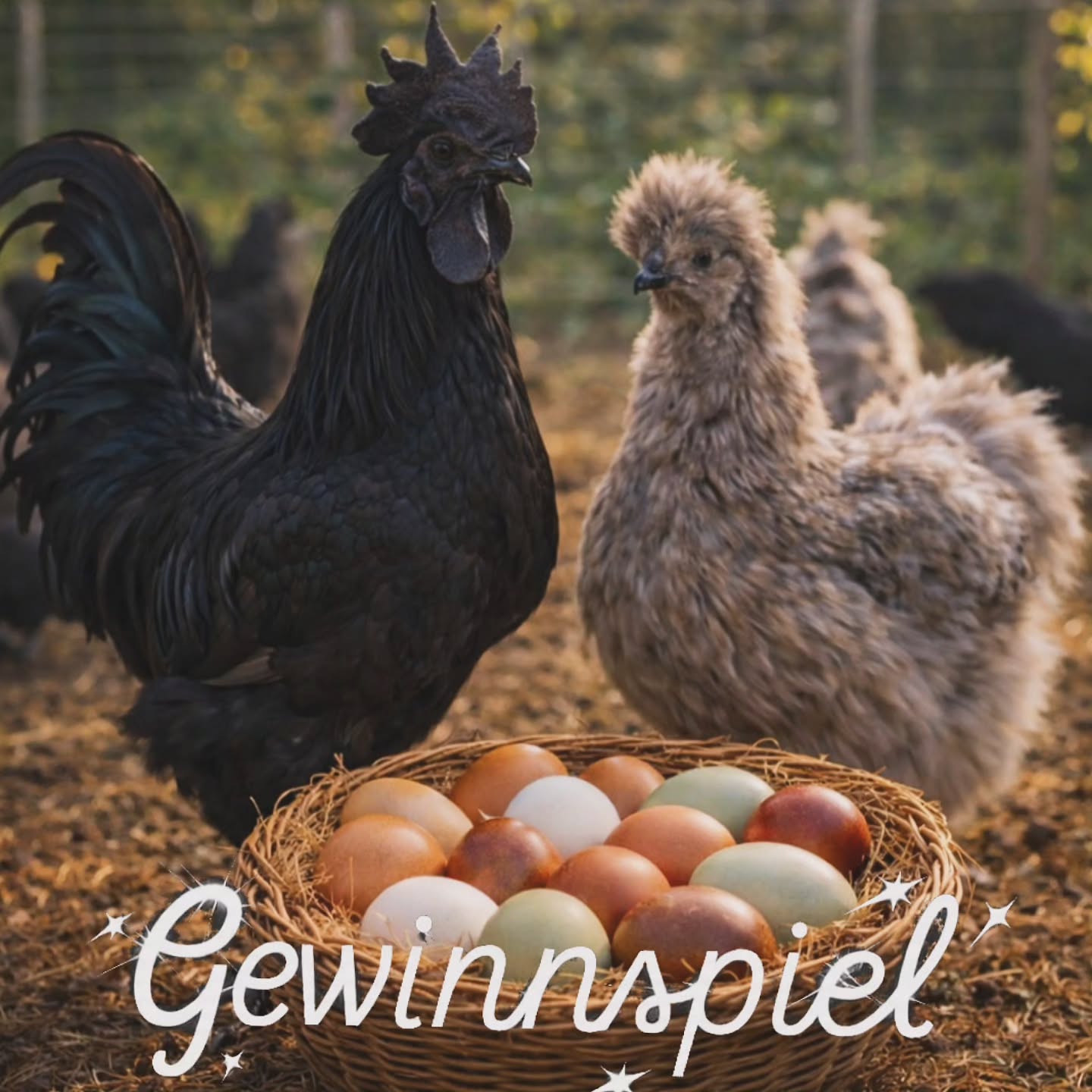 🔥 𝗚𝗥𝗢𝗦𝗦𝗘𝗦 𝗕𝗥𝗨𝗧𝗘𝗜𝗘𝗥-𝗚𝗘𝗪𝗜𝗡𝗡𝗦𝗣𝗜𝗘𝗟 🔥
Du wolltest schon immer seltene Rasseküken selbst ausbrüten? 🐣
Jetzt ist deine Chance! 👇
🏆 𝗗𝗜𝗘 𝗚𝗘𝗪𝗜𝗡𝗡𝗘:
🥇 1x 10 Bruteier deiner Wunsch-Rassen
🥈 1x 25% Rabatt auf deine nächste Bestellung
🥉 1x 15% Rabatt auf deine nächste Bestellung
_________________________________________
👇 SO MACHST DU MIT:
1️⃣ Folge meinem Account & Like den Beitrag
2️⃣ Klicke auf den Link in meiner Bio & entdecke meine Rassen
3️⃣ Wähle deine Top 3 Favoriten
4️⃣ Kommentiere sie unter diesem Beitrag
z. B.: 1.) Marans, 2.) Dongxiang, 3.) Seidenhühner
_________________________________________
💥 𝗘𝗫𝗧𝗥𝗔 𝗟𝗢𝗦𝗘 𝗙Ü𝗥 𝗠𝗘𝗛𝗥 𝗚𝗘𝗪𝗜𝗡𝗡𝗖𝗛𝗔𝗡𝗖𝗘𝗡:
➕ Markiere 2 Freunde, die Hühner lieben
➕ Teile den Beitrag in deiner Story
➕ Tägliche Teilnahme möglich (1x pro Tag kommentieren/teilen)
📩 𝗕𝗢𝗡𝗨𝗦:
Schreib mir „BRUT“ per DM
👉 Ich schicke dir meine persönlichen Tipps, wie du bessere Brutergebnisse erzielst 🐥
_________________________________________
⏰ Teilnahmeschluss: 03.05.2026
Teilnahme Bedingungen in dem Kommentar.
📢 Die Gewinner werden persönlich von mir am 03.05.2026 per DM kontaktiert.
⚠️ Achtung vor Fake-Accounts – bitte ignorieren und melden!
Mach mit & sichere dir deine Chance auf deine Wunschküken! 🍀
#Bruteier #Rassegeflügel #rassehühner #küken #junghennen