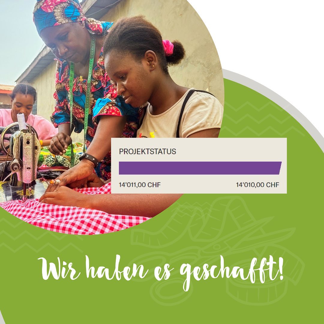Zeit zum Feiern! 🥳
Unser Ziel war ambitioniert: CHF 14‘010 wollten wir sammeln, um in Guinea ein neues Schneideratelier zu eröffnen. Dank eurer Hilfe haben wir dieses Ziel erreicht! 🎉
Die Rennovationsarbeiten am neuen Atelier sind bereits abgeschlossen und bereits in wenigen Monaten wird unser neues Ausbildungszentrum seine Türen öffnen.
Unsere bisherigen Lehrlinge werden im neuen Atelier ihren Abschluss machen. Ausserdem werden wir zehn weitere Jugendliche in unser Ausbildungsprogramm aufnehmen.
IHR habt es möglich gemacht! Vielen herzlichen Dank für eure Unterstützung, fürs Spenden, Teilen und Mitfiebern.
#vereinkira #guinea #ngo #ngoschweiz #bildung #bildungfüralle #bildungfürafrika #afrikahilfe #charity #nonprofit #activism #impact #crowdfunding #donate #giveback