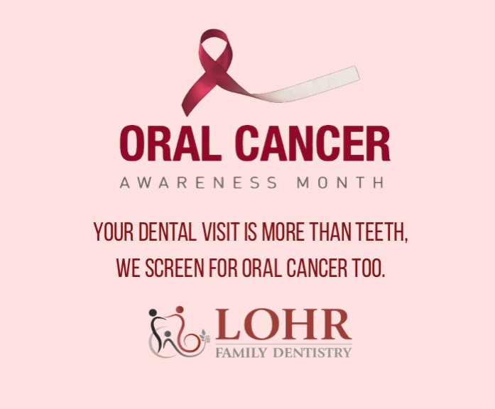Don’t be a fool this April, be sure to see a dentist who completes thorough oral cancer screenings at each exam appointment for patients over age 18! 🤓 Head and neck cancer is deadly and disfiguring, those who survive a diagnosis often suffer a diminished quality of life. Use your 🧠 and make an appointment at LFD today to have an oral cancer screening done today! #lohrfamilydentistry #oralcancerawarenessmonth🎗️ #oralcancerprevention #oralcancerprevention #annardh