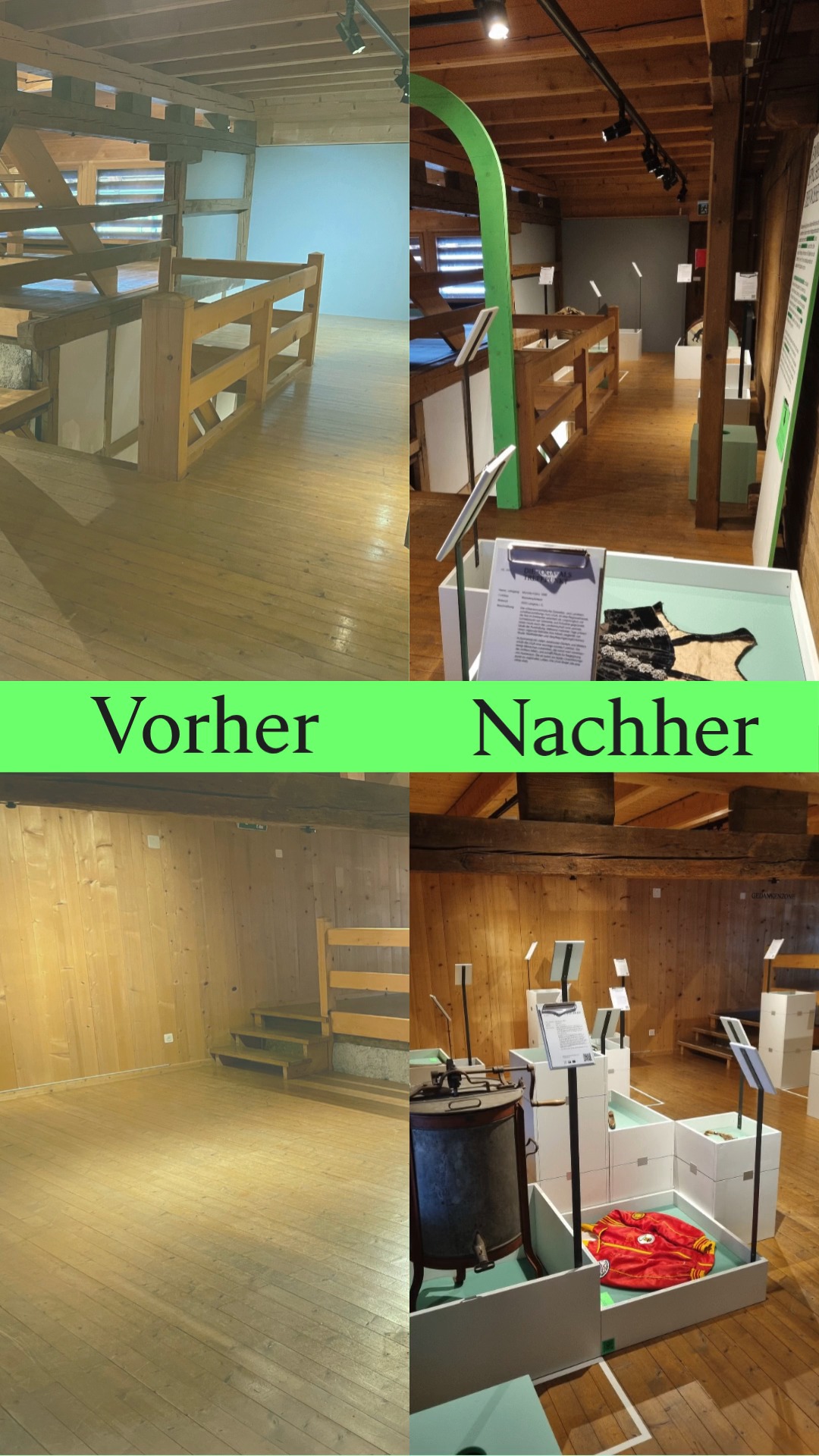 Aus leeren Räumen wird ein Ort voller Geschichten.
Die Ausstellung spychere! ist bereit – ab dem 1. April 2026 gehts los im Chüechlihus.
Dann beginnt die gemeinsame Sammlung von Wissen aus dem Emmental.
Mach mit und erzähl, was du weisst.
👉 e-spycher.ch