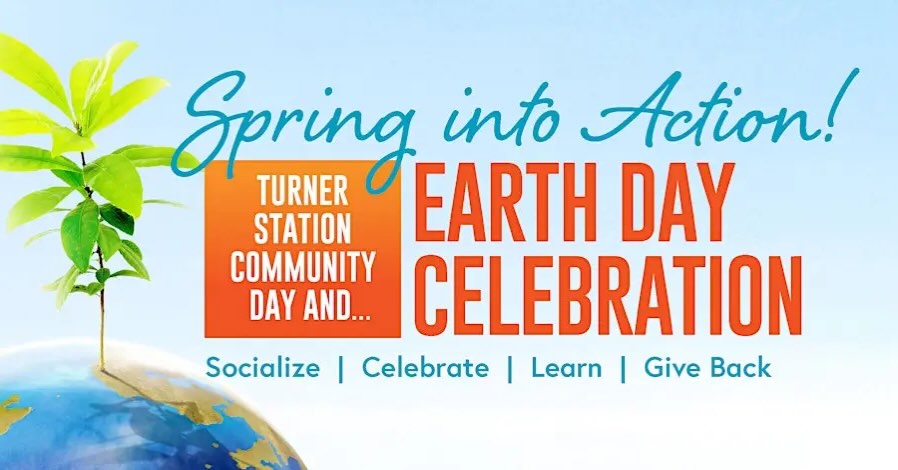 Celebrate Earth Day by giving back to nature.
Join us rain or shine on Saturday, April 25,2026, from 8 am-12pm, in the beautification of the historic town of Turner Station, MD, by participating in a town-wide community clean-up and earth day activities, followed by lunch in the park. This event is open to all members of the community, local civic association, church, or other community organizations and is family-friendly.
In collaboration with community partners:
Turner Station Conservation Teams, Inc.
Alpha Beta Gamma Omega Chapter, Alpha Kappa Alpha Sorority, Incorporated ®️
Environmental Health and Engineering Student Organization (EHESO) from Johns Hopkins University
NeighborSpace of Baltimore County
Maryland Port Administration
Maryland Transportation Authority
Ports America Chesapeake
Theta Mu Mu, Omega Psi Phi Faternity Inc.
Questions regarding Turner Station’s Community Day and Earth Day Celebration should be directed to Edythe Brooks, Board Member of the Turner Station Conservation Teams, Inc. at edythebrooks@comcast.net.
We look forward to seeing you on Earth Day!