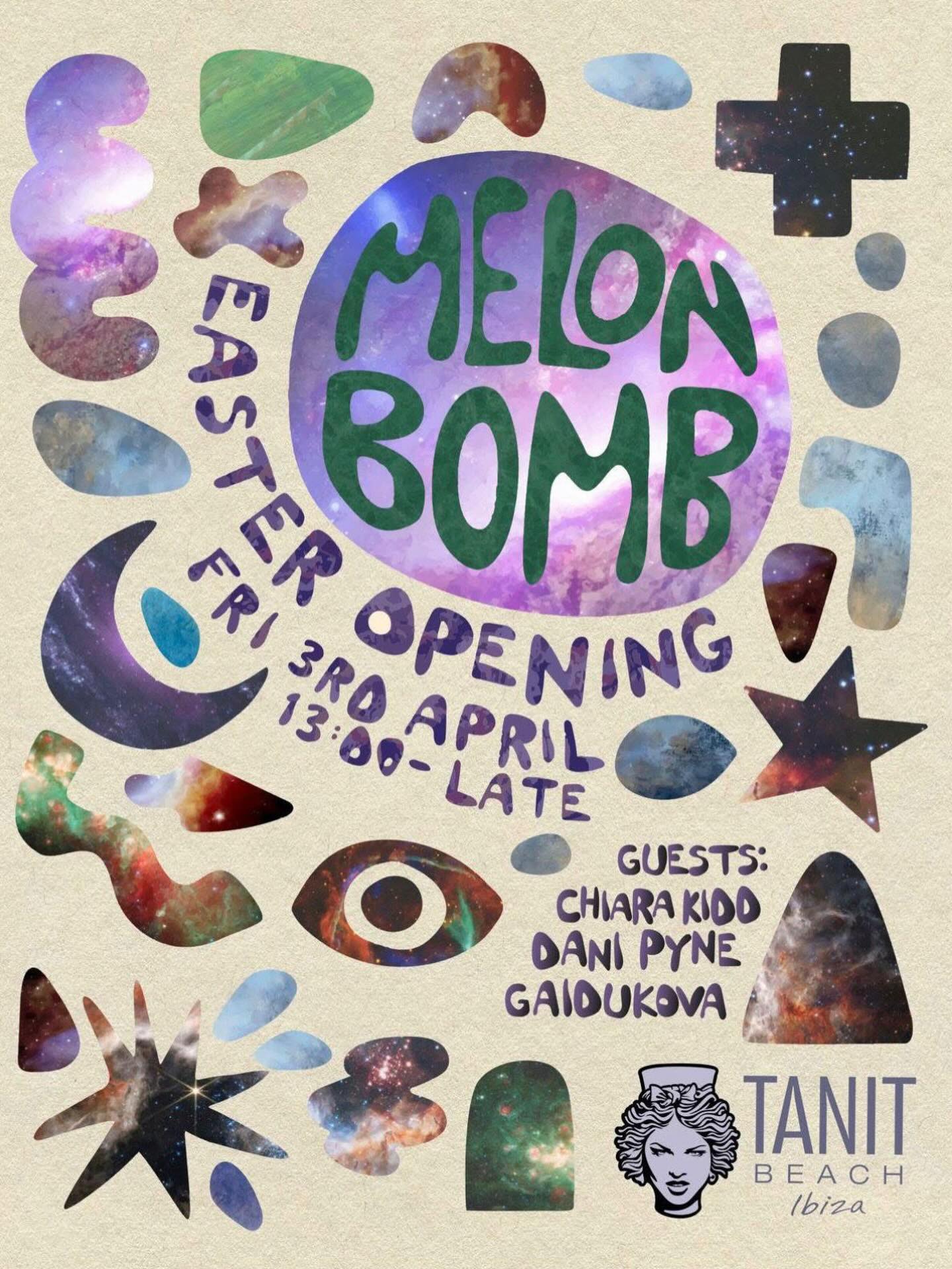 Friday 3rd April. Melon Bomb. #tanitbeach #ibiza
