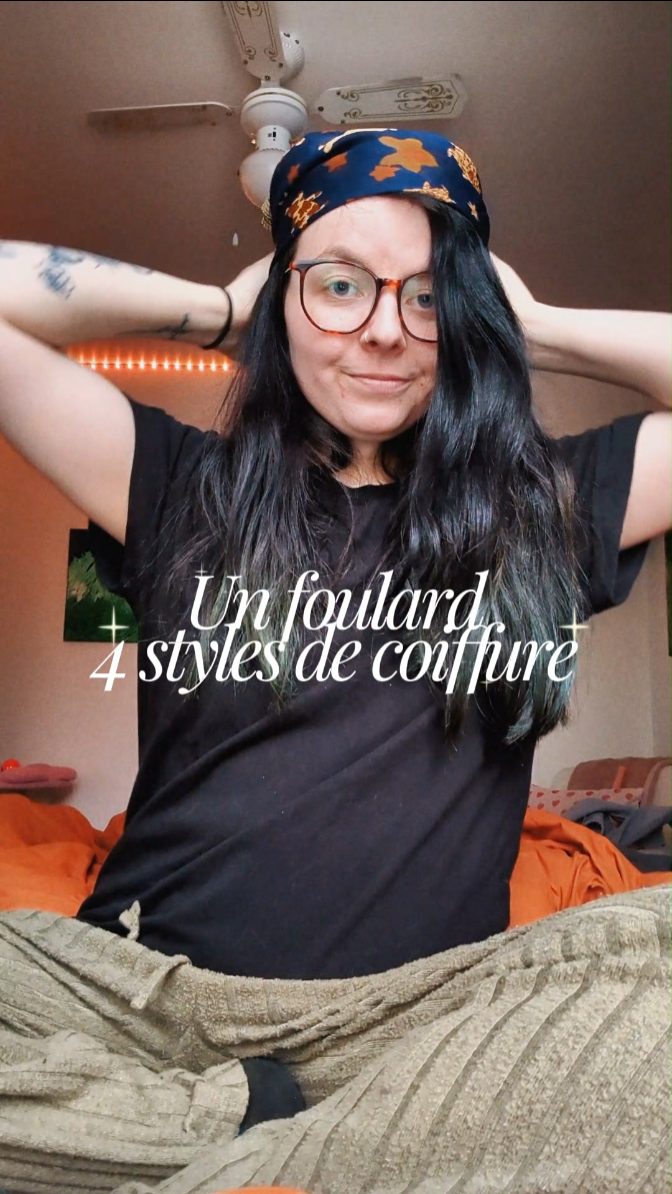 4 façons de te coiffer avec un foulard 😍
J’ai essayé 4 styles différents et honnêtement ça change vraiment le look ✨
Tu préfères lequel ? 💭
#foulard #coiffure #lookdujour #thriftlook #secondemain