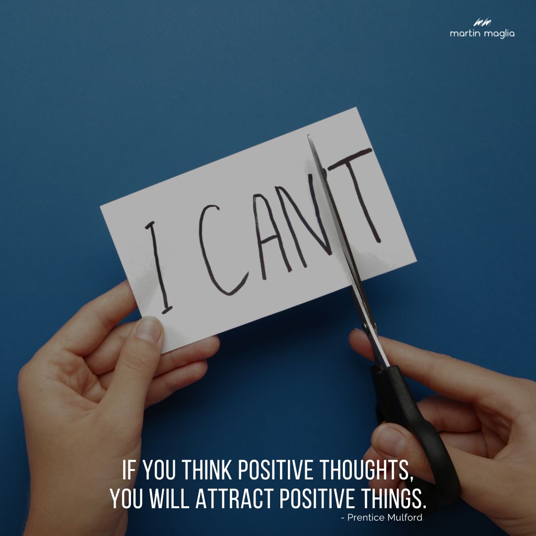 If you think positive thoughts, you will attract positive things. - Prentice Mulford #martinmaglia #mdi #sdi