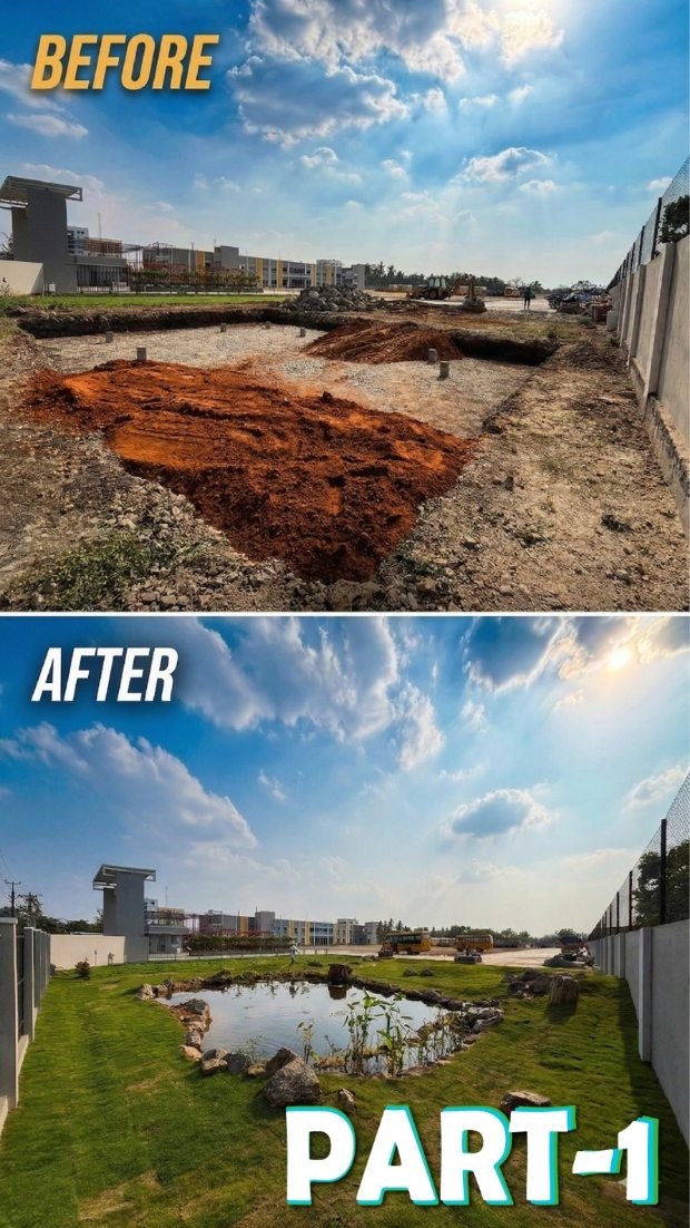 Part 1 — Breaking Ground
Where concrete ends, nature begins. 🌿
Excavating 1000 sqft of earth to build something that doesn't fight nature — it becomes it. A natural lily pond with cascade, rising from the ground up.
This is part 1 . Watch what it turns into. 🔽
#NaturalPool #BiodiverseDesign #LilyPond #NaturalSwimmingPond #EcoConstruction BiosphereNaturePools LandscapeDesign SustainableLiving PoolDesign IndiaLandscape