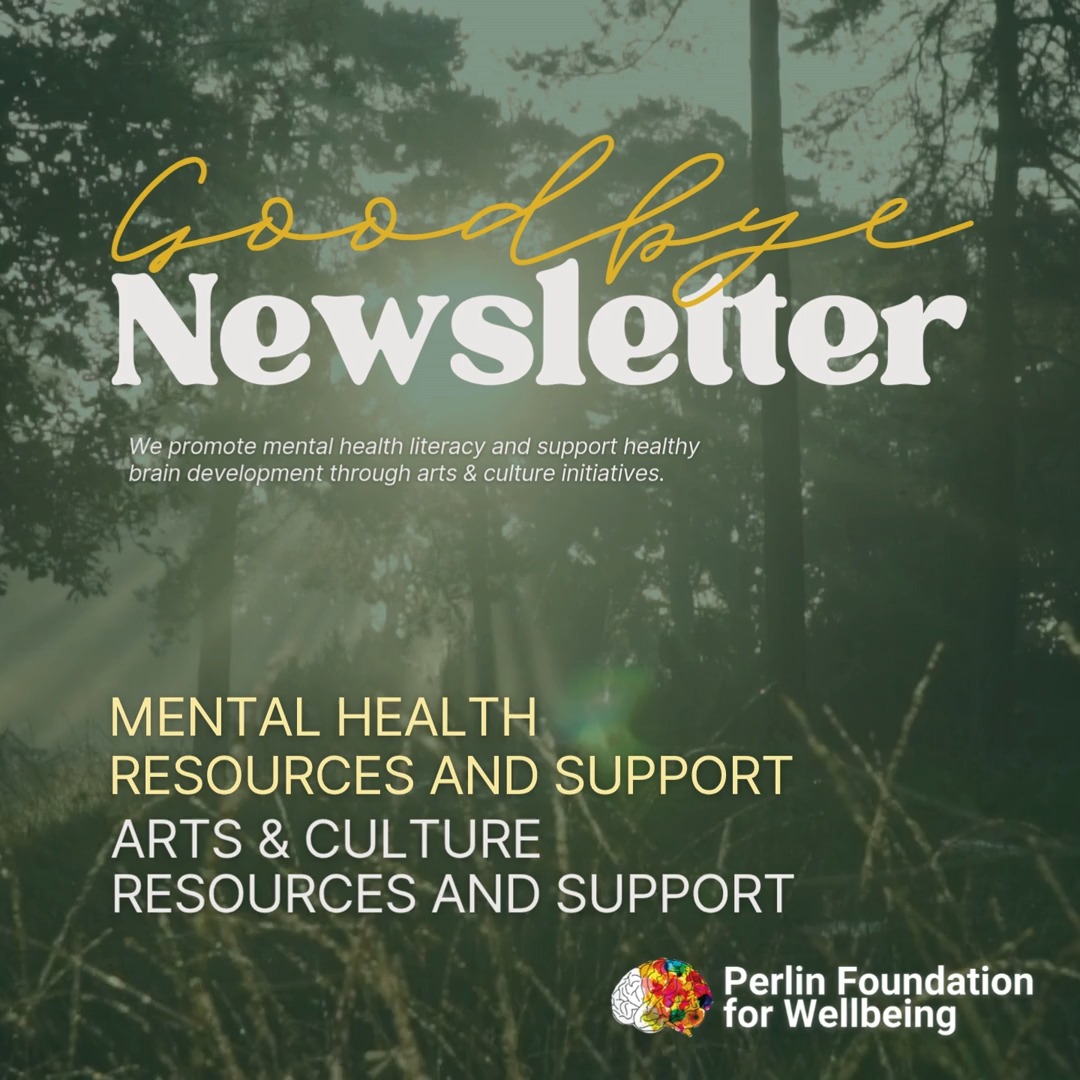 It's been an incredible 8 years of community, healing, research, art, and culture. Thank you.
Please find updated and current links for artists and everyone seeking support for their wellbeing in Calgary in our Goodbye newsletter, available via https://perlinfoundation.com/links.
#wellbeing #mentalhealth #mentalhealthawarenessweek #autism #Calgary #yycevents #yyclearning