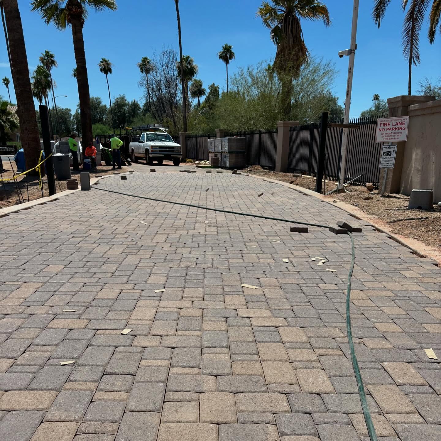 Job: San Marcos
Update:
-Sensor to detect vehicles has been installed underneath
-Pavers have been laid out
-Monument wall has been started
-Mailbox foundation has been made
.
.
.
.
.
#construction #azconstruction #azpavers #pavers #paverstone #paverinstallation #azlandscape #landscapephotography #arizona #chandler #chandleraz #work #workhard