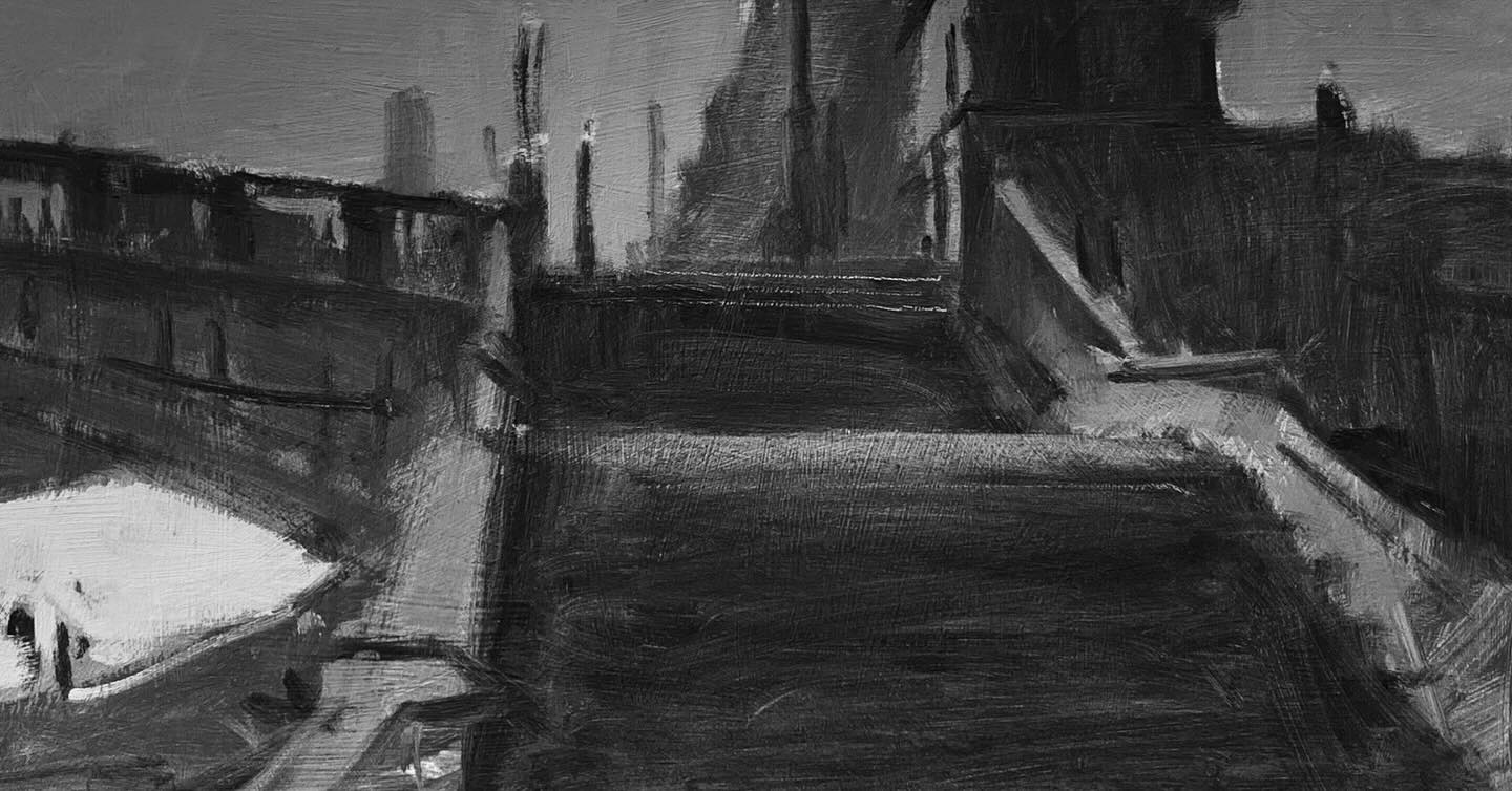 My first of yesterdays demos for our London PleinAir painting workshop.
In greyscale, because I prefer it!
Accompanied by @pigeonhaslanded because they are great.
#lambethbridge #pleinair #pleinairworkshop #oilpainting