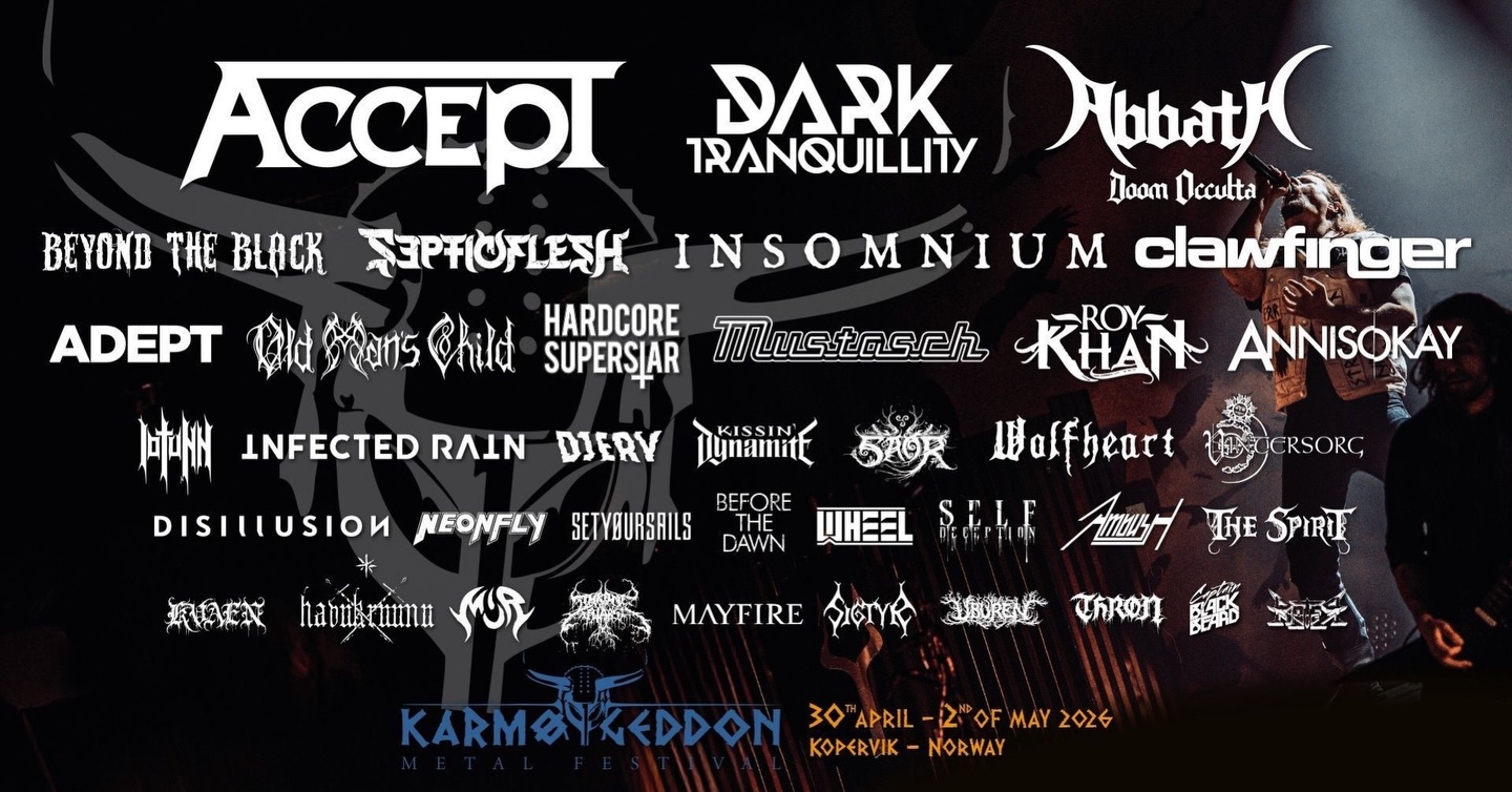 📡 🔥 Up next! karmøygeddon metal festival! 🔥 📡
We’ve been silent… but for good reasons.
Behind the scenes, we’ve been hard at work on our next album.
This is the sequel that was promised, and we can’t wait to show you what’s next!
But firstly, we are bringing the fire to Karmøy next week, and we are lit!
See you out there!! 🔥 🤘 ☠️ 🤘 🔥
( And if you’re reading this… something special is being announced tomorrow.
Can you guess what it is? ) @livewireconcerts @infinityconcerts @karmoygeddon @distortion.musicgroup