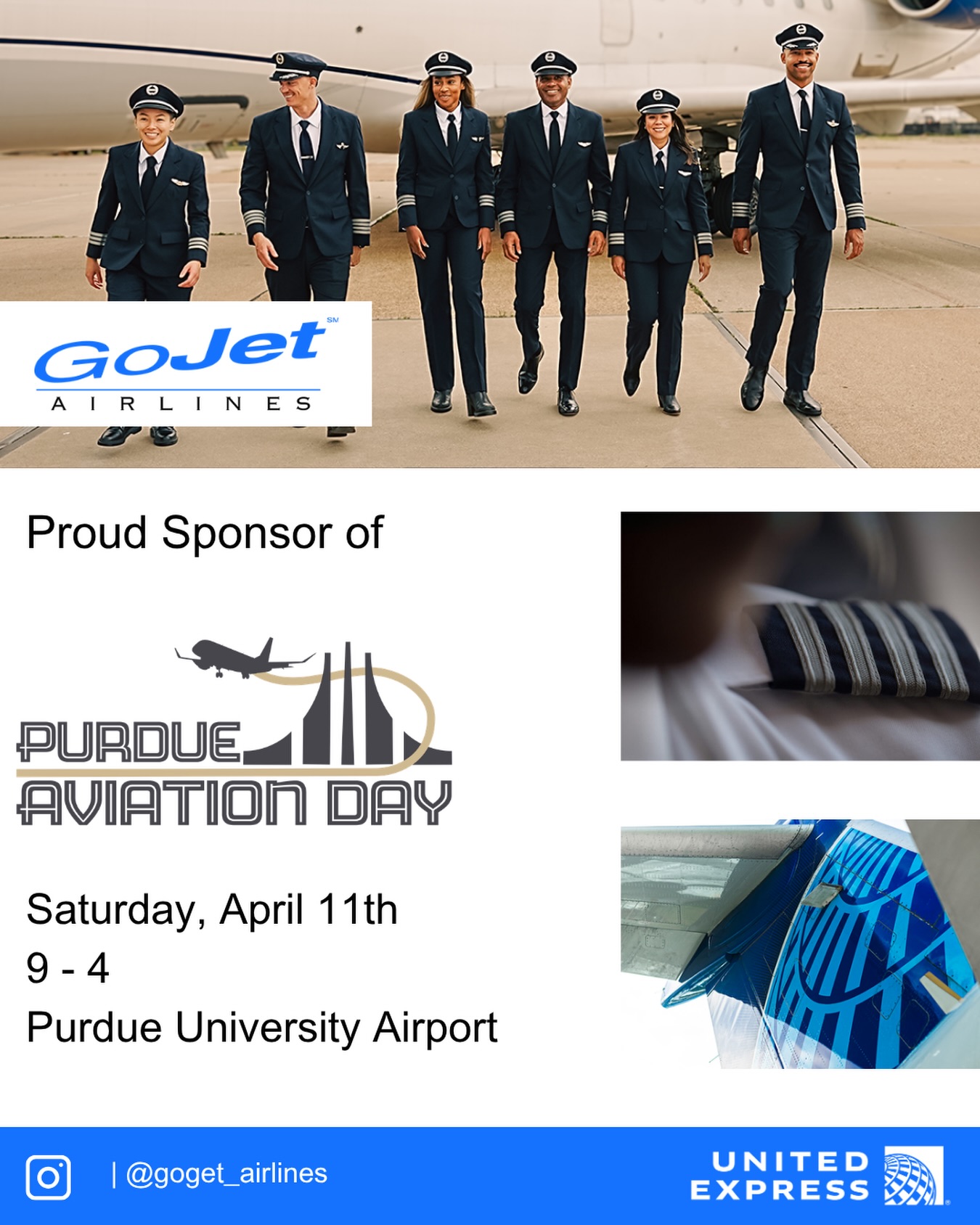 We would like to extend our sincerest gratitude to our 2026 Event Sponsor, GoJet Airlines. GoJet’s unwavering support has made it possible for us to bring our passion for aviation to thousands of guests each year. Don’t miss this opportunity to connect with GoJet on April 11th!