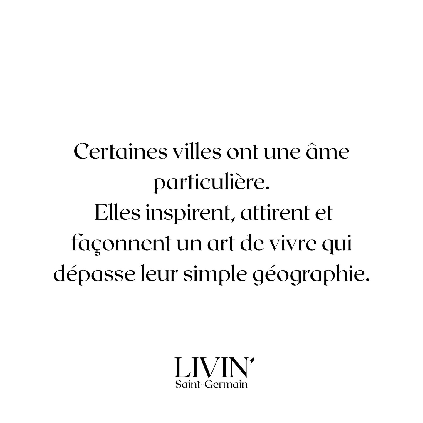 EDITO
Certaines villes ont une âme particulière.
Elles inspirent, attirent et façonnent un art de vivre qui dépasse leur simple géographie.
Saint-Germain-en-Laye incarne cette singularité.
LIVIN’ Saint-Germain est né de cette évidence.
Nous avons créé un magazine trimestriel pour revenir au tangible et au temps long. Un média local indépendant, pensé pour raconter la ville autrement : valoriser son tissu économique, donner la parole à celles et ceux qui la font vivre, partager les bonnes adresses et proposer un guide pour (re)découvrir les lieux, les initiatives et les escapades qui font la richesse du territoire.
#saintgermainenlaye #saintgermainenlaye❤️ #saintgermainenlaye78 #edito #presse #localnews