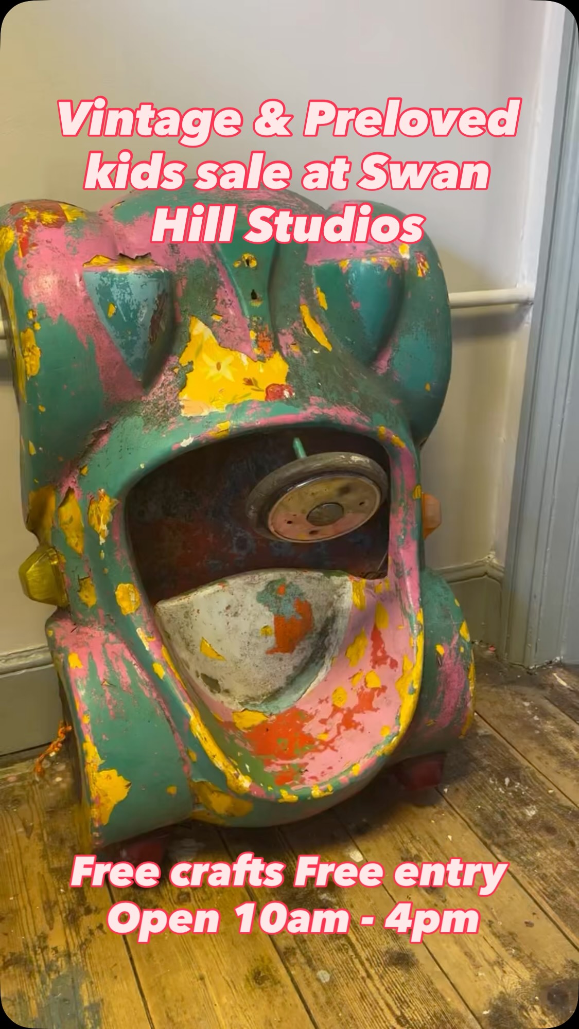 Join us this Friday for our second Too Small For Me vintage & preloved sale. With free crafts from Compost Kids, delicious coffee, expert vintage and preloved sellers and a splash of art Free entry 10am - 4pm 🍄