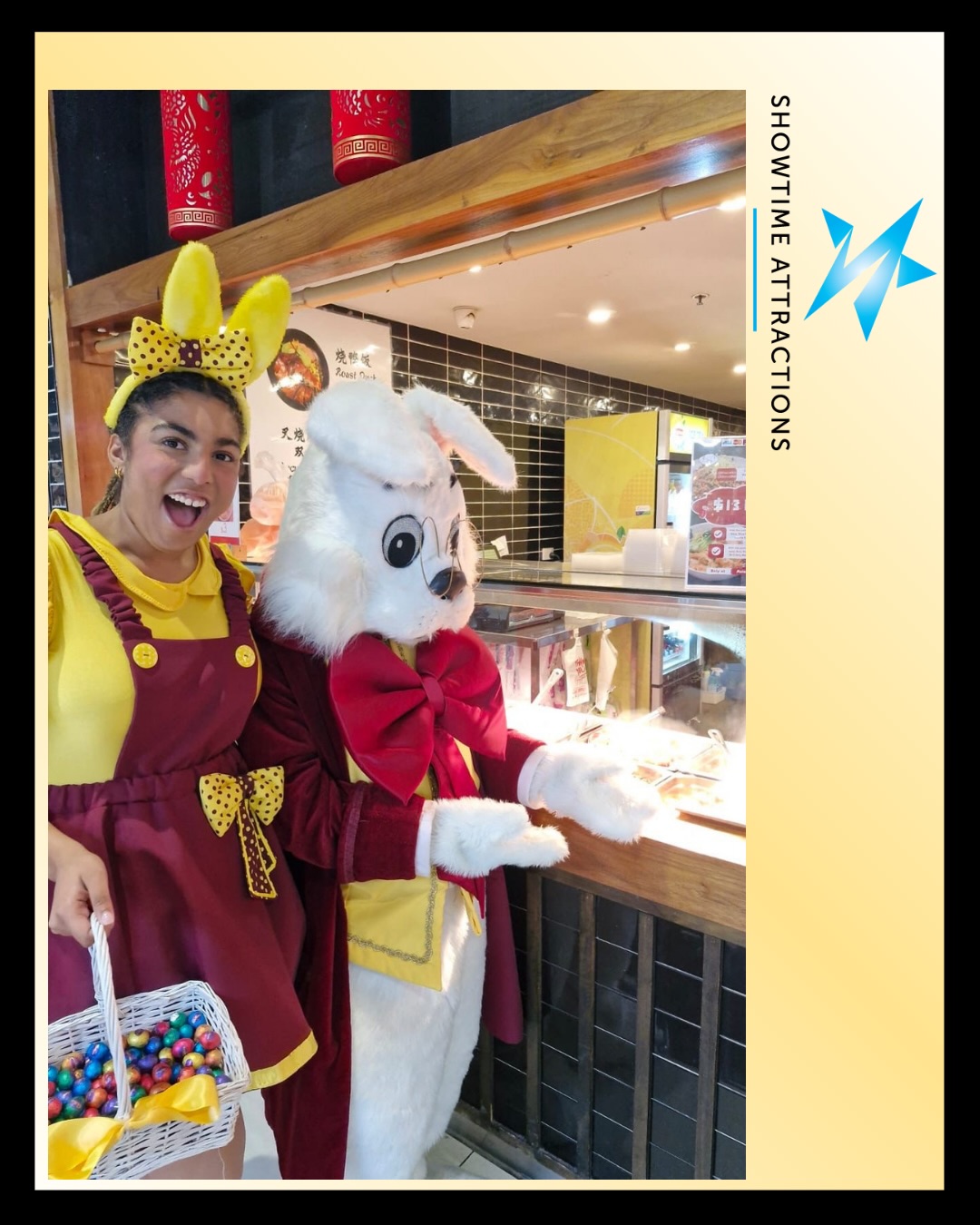 @tsenatemusic and @yasminmhanane spreading Easter joy in Hoppers Crossing with @showtime.attractions 💝
#patrickmanagement #pmtalent #performer #showtimeattractions #easterbunny