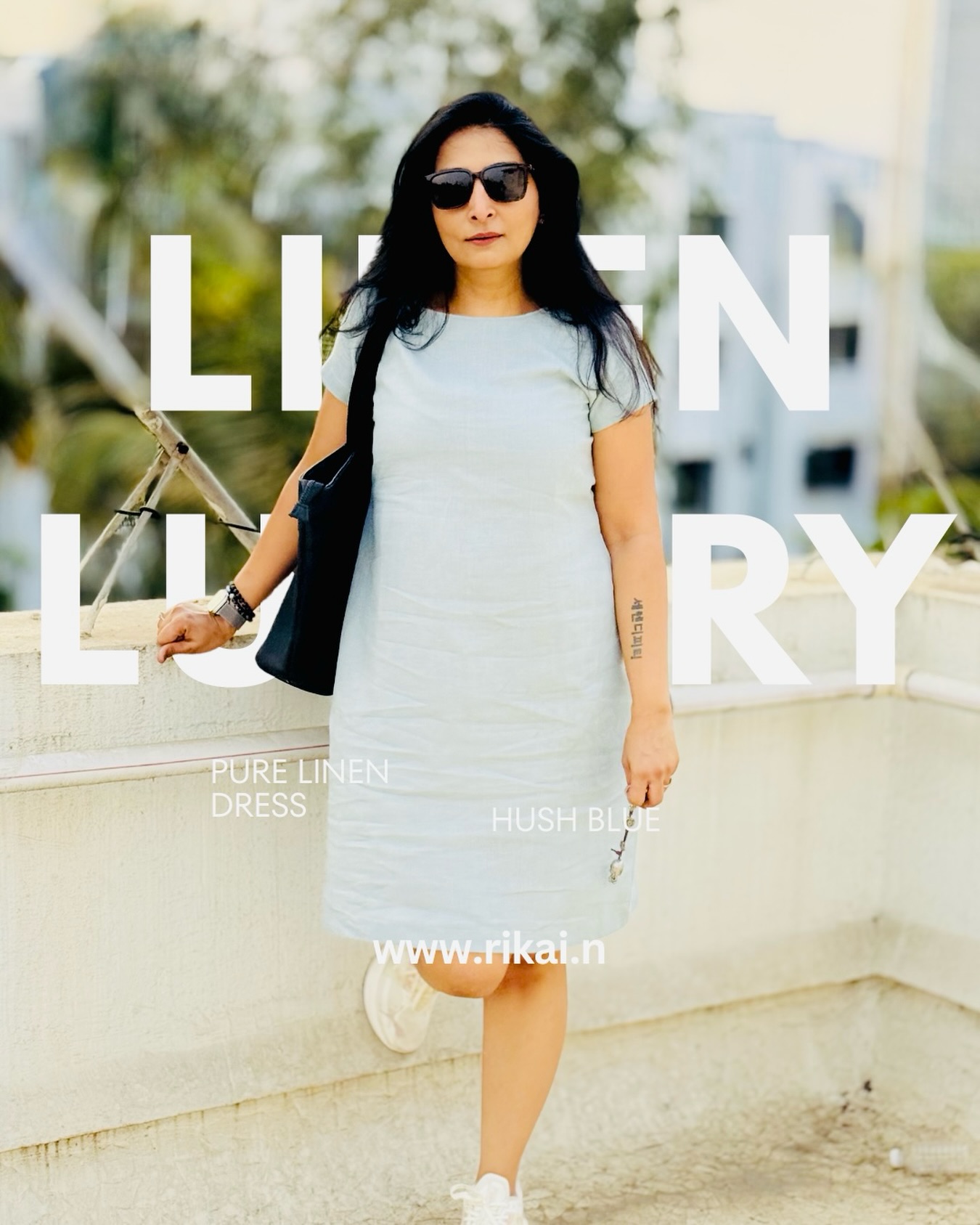 Hush Blue.
Nothing loud, nothing extra.
Just linen done right.
Quiet comfort and understated luxury.
Pure linen shift dress in muted tone Hush Blue at www.rikai.in
#rikai#slowfashion#linenluxury#Effortlessstyle#blue