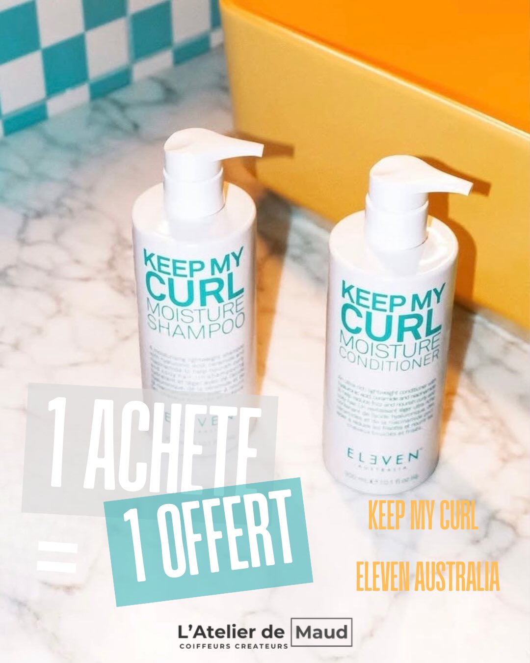 Pour les bouclés de l’Atelier 💙
On a une petite douceur pour vous : achetez le Keep My Curl Shampoo Eleven Australia, le Conditioner est offert.
C’est quoi la “Skinification” ? C’est appliquer la science du soin de la peau à vos cheveux. Acide hyaluronique, céramides, niacinamide — des ingrédients qui prennent soin de la racine jusqu’aux pointes, pour des boucles souples, légères, rebondies et bien définies, aussi saines qu’elles en ont l’air.
Une nouvelle génération de soins pour cheveux bouclés. Pas étonnant qu’ils aient reçu des prix 🙌
Parce que les boucles méritent le meilleur — et le meilleur, ça se fait en duo.
On n’en a pas pour tout le monde 👇
cheveux bouclés boucles soin boucles routine bouclée cheveux bouclés naturels skinification acide hyaluronique cheveux Eleven Australia shampoing boucles conditioner boucles salon de coiffure Toulouse coiffeur Toulouse