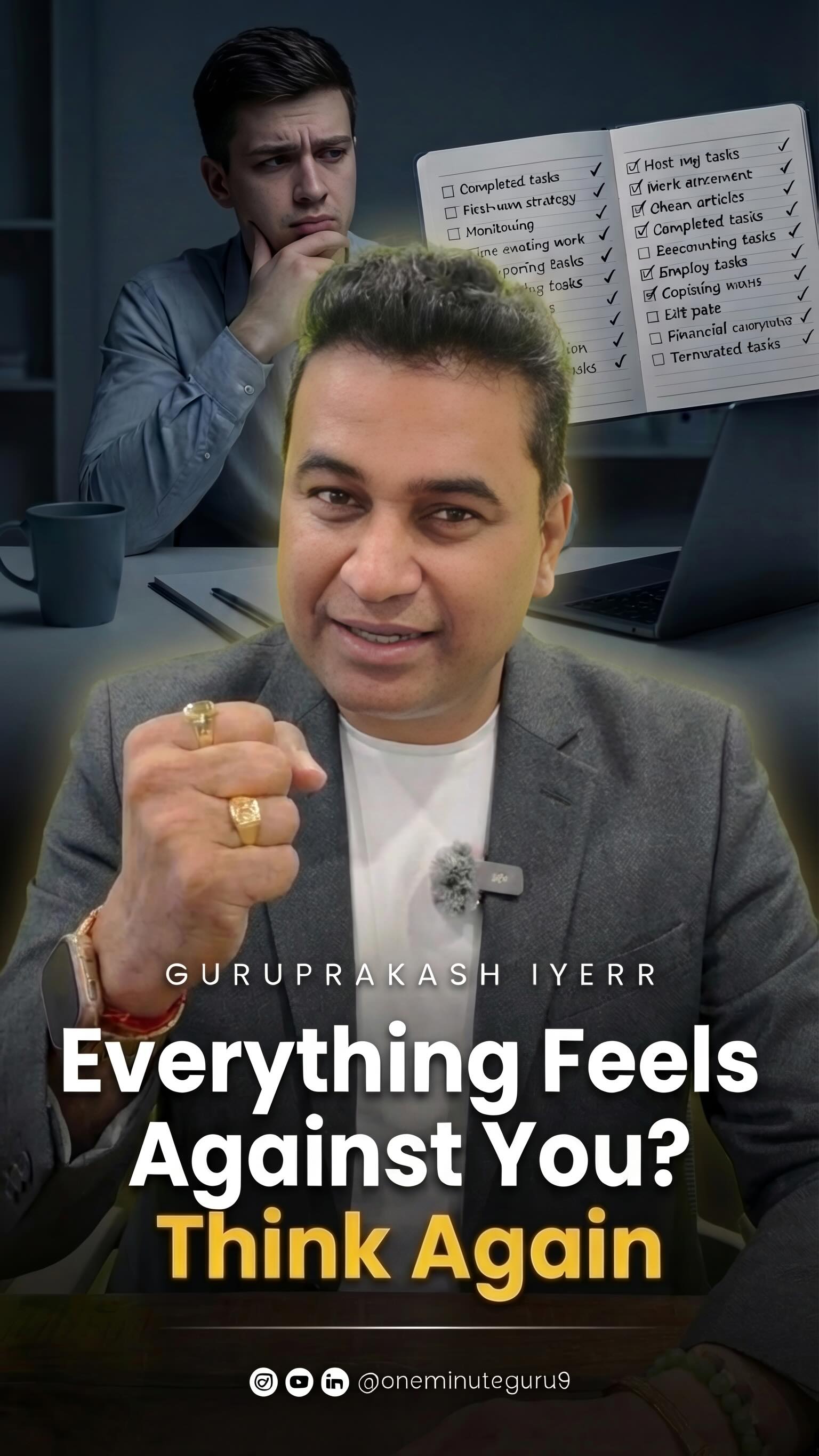 You’re not stuck… you’re just unclear.
Most people work hard but still feel lost — not because they lack effort, but because they lack direction.
Life isn’t against you. It’s shaping you.
👉 Comment “2.0” if you’re ready to level up
#oneminuteguru #guruprakashiyerr #mindsetshift #personalgrowth #successmindset selfimprovement growthmindset clarity motivation discipline