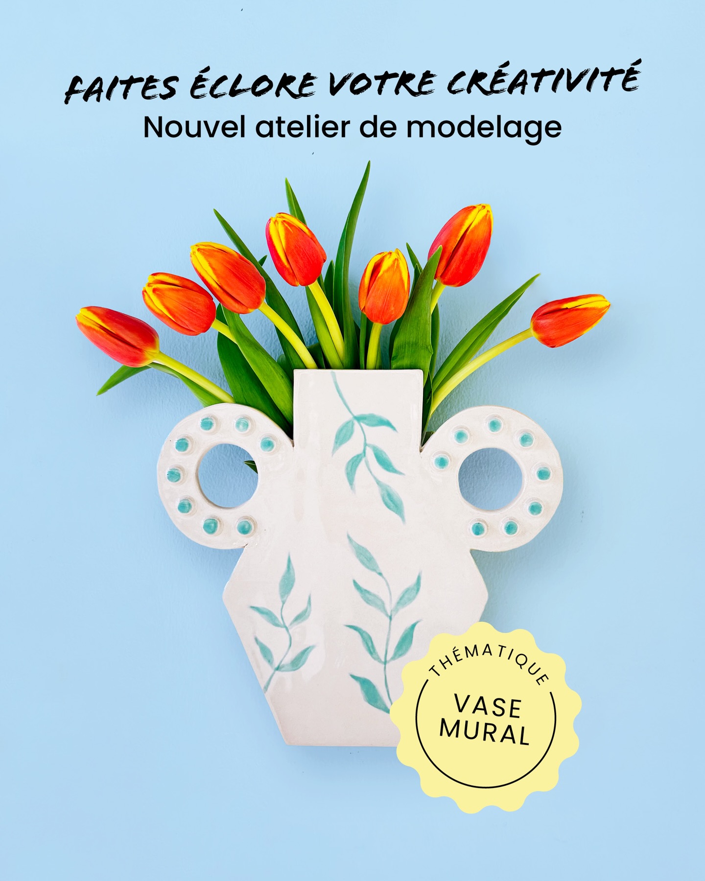 PLONGEZ DANS L’UNIVERS MANIFIK DU MODELAGE ! ♥️
Pendant 2h30, offrez-vous une parenthèse de détente au Manifik Céramic Café Créatif, lieu lumineux et inspirant, où notre équipe vous guide pas à pas dans le façonnage d’une pièce unique.
Grâce à nos gabarits et emporte-pièces exclusifs, laissez-vous inspirer pour composer librement votre création, entre formes organiques, lignes géométriques et inspirations florales.
Un véritable moment de bien-être créatif, pour ralentir, modeler de vos mains et laisser émerger une œuvre unique, joyeuse et à votre image.
🍹 Mocktail inclus
🎨 Accessible à tous
🌸 Idée parfaite à vivre ou à offrir
💛 59€ / personne
2h30 de modelage guidé + 1 mocktail inclus
Argile, outils, tablier fournis, accompagnement et finitions réalisées par nos soins : séchage, émaillage, double cuisson
Une création unique à chérir… ou à offrir.
DATES EXCLUSIVES – SÉANCES LES MARDIS SOIRS DE 18H30 À 21H
28 avril · 26 mai · 23 juin · 21 juillet · 18 août
👉 Réservez sur manifik.fr
#AtelierCréatif #Modelage #PoterieStrasbourg #Céramique #DIYStrasbourg Bien Être Créatif, Idée Cadeau, Manifik modelage, poterie, façonnage, objet unique, fait main, céramique café