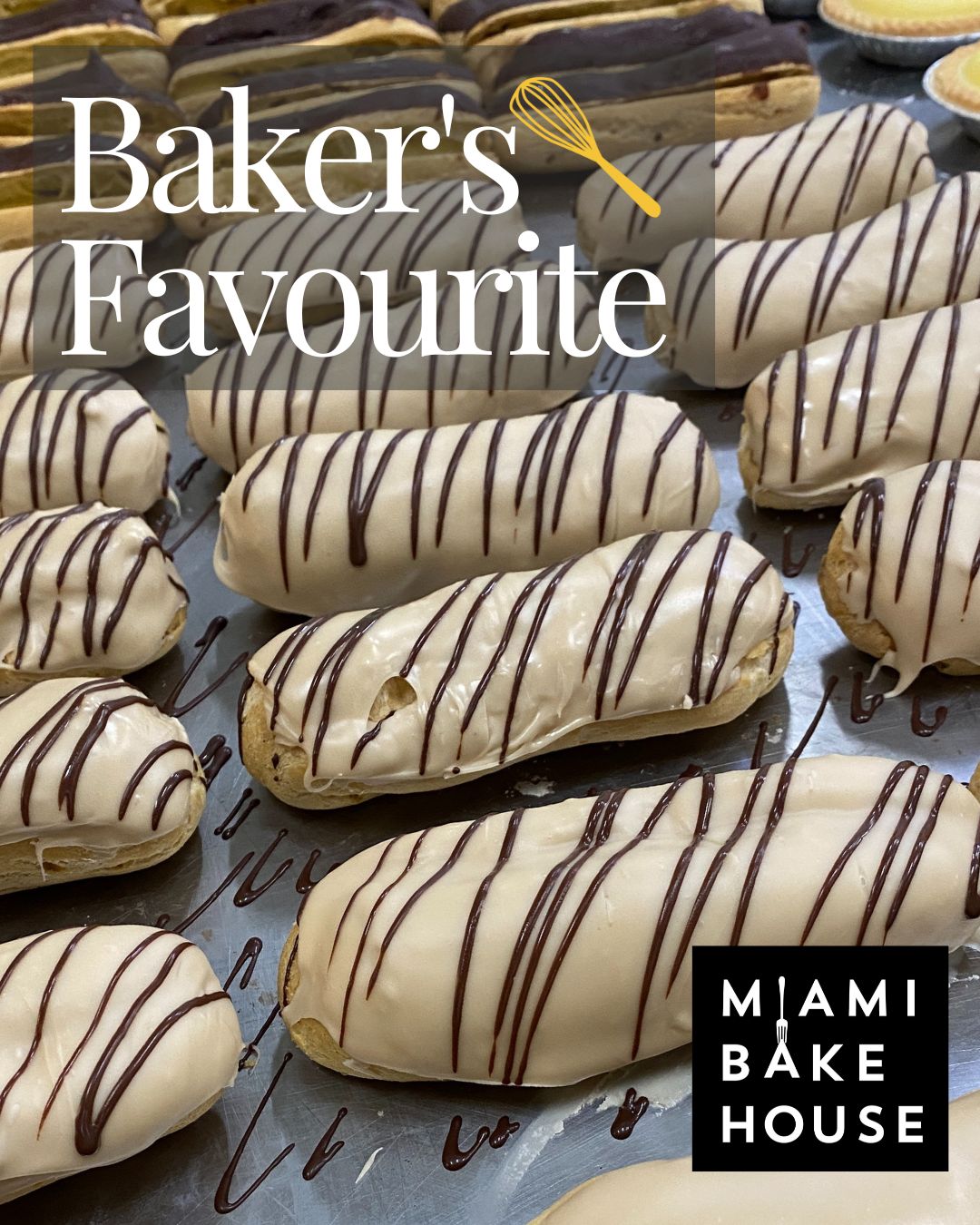 Baker’s Favourite ☕🍩
Coffee lovers, this one’s for you! Light choux pastry, espresso custard, and a rich coffee glaze, our Coffee Éclair is handmade heaven in every bite 😍✨