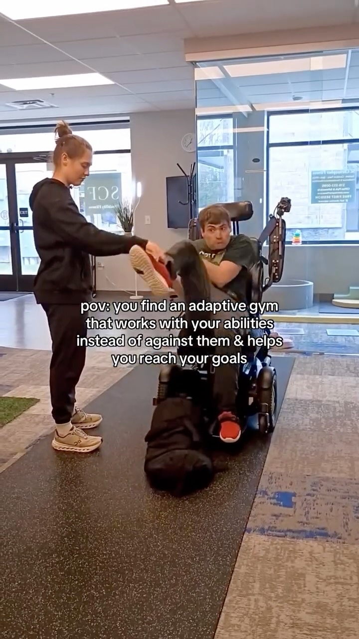 #inclusion #disability #gymmotivation #cerebralpalsy #adaptivefitness