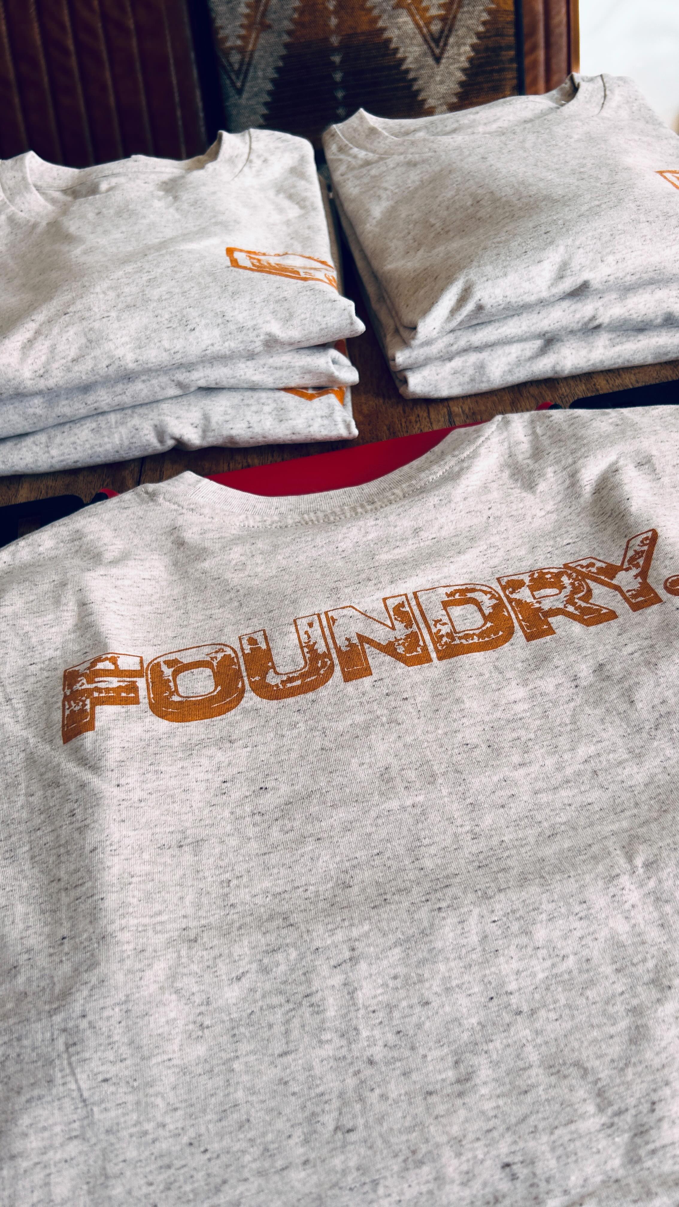 Hoodie and Tshirt merch for the lovely guys over at @foundry.x Thanks folks!
—————-
Screen printed on high quality @wearestanleystella blanks only using water based inks and sustainable methods.