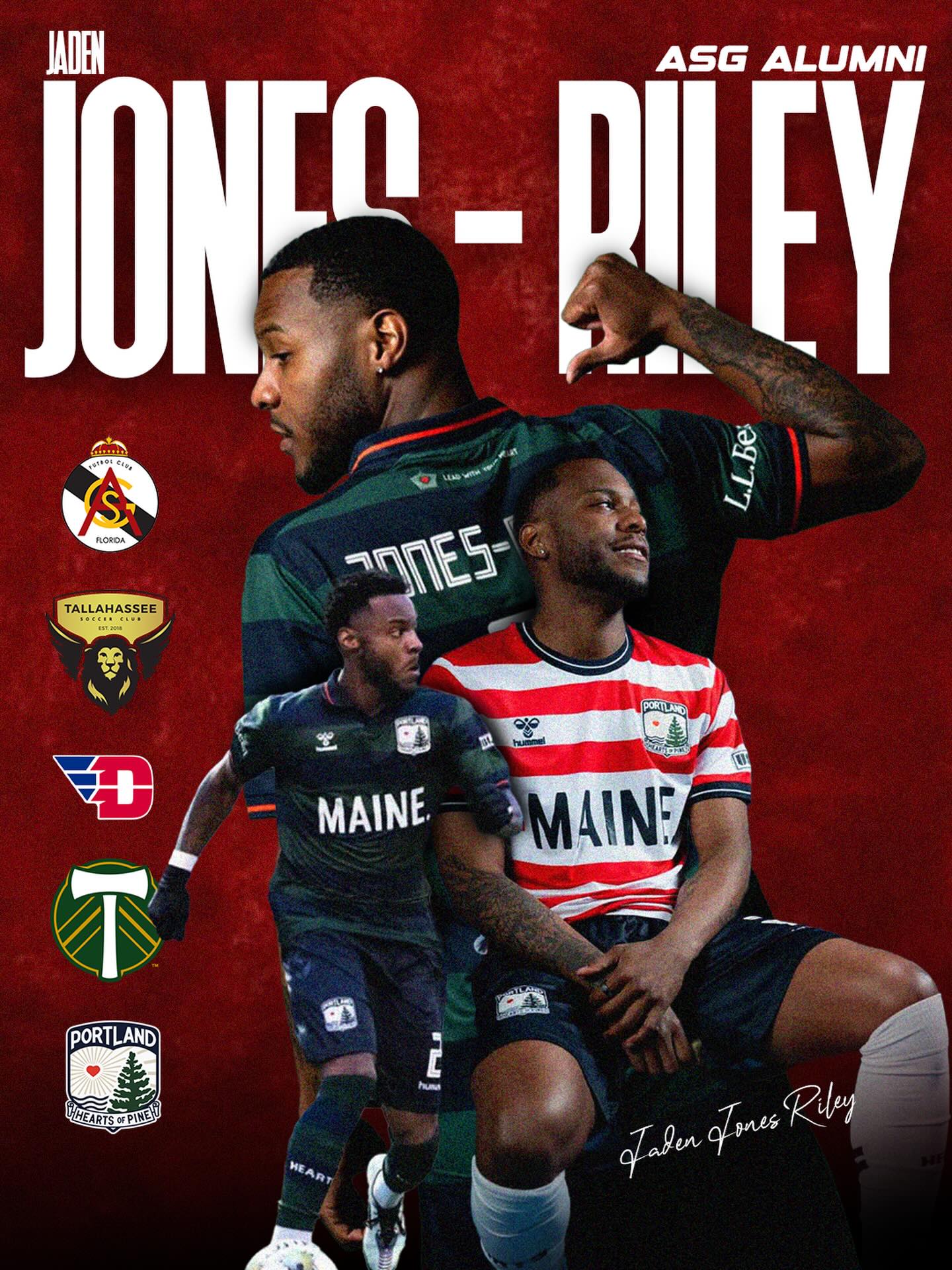 ASG Alumni Spotlight- VOL I
Jaden Jones Riley
We’re proud to highlight ASG alum Jaden Jones Riley and his incredible soccer journey!
Jaden began his development locally playing with ASG, building the foundation that helped him reach the next level. He played his summer football with Tallahassee Soccer Club as heated for college. He went on to play collegiately at the University of Dayton, where he continued his growth as a player.
His hard work paid off when he was selected in the MLS Draft by the Portland Timbers, going on to play for both Portland Timbers and Timbers II before signing professionally with Portland Hearts.
Jaden’s path is a great example of what dedication and commitment to development can lead to. We’re proud to have been part of his journey!
GO ASG! More than a club.