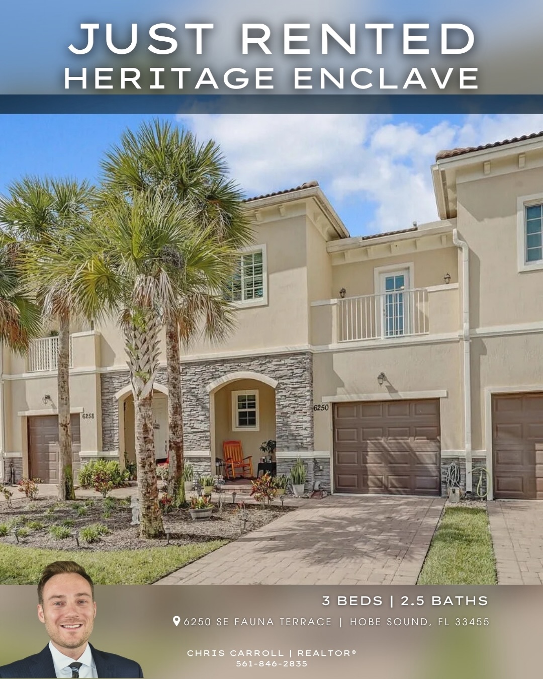 🏝️ 𝗝𝘂𝘀𝘁 𝗥𝗲𝗻𝘁𝗲𝗱 𝗶𝗻 𝗛𝗼𝗯𝗲 𝗦𝗼𝘂𝗻𝗱 🏝️
Another great match in Heritage Enclave. This 3 bedroom, 2.5 bath townhome offered the perfect blend of comfort and coastal convenience - and it didn’t last long.
With its open layout, private patio, oversized primary suite, and thoughtful upgrades throughout, it’s easy to see why this one stood out. All just minutes from the beach, dining, and everything Hobe Sound has to offer.
Thinking about renting or listing your property? Let’s connect. 📲 561-846-2835
📍Hobe Sound, FL
🌐 carrollrealtygroup.com
@illustratedproperties @illustrated_jupiter_east
#HobeSound #JustRented #southfloridaliving #CoastalFloridaLiving #FloridaRentals