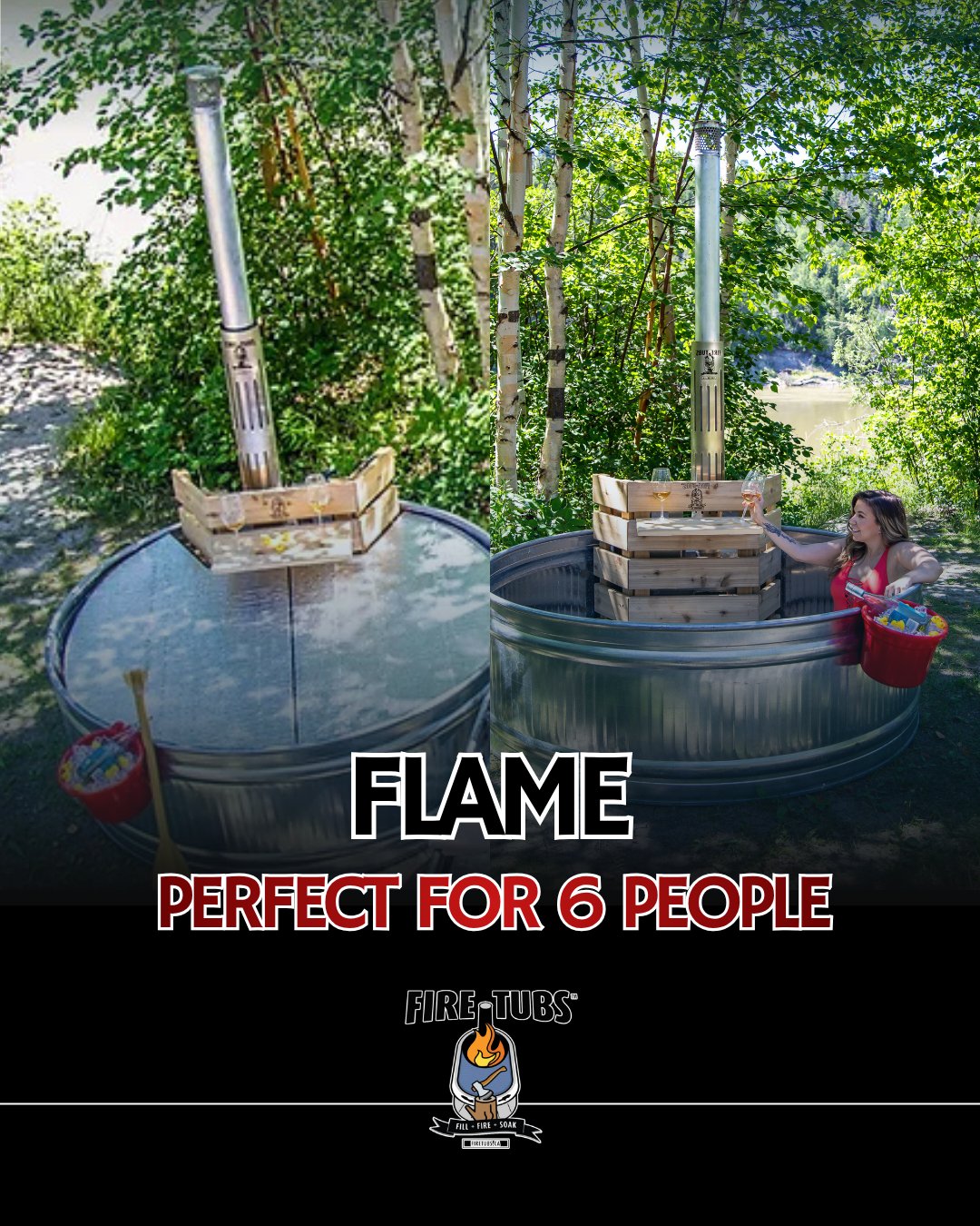 Big on space. Built for unforgettable soaks.
The Firetubs FLAME Tub features a spacious 6 foot diameter design with a deep, immersive soak that lets you fully relax and recharge. Perfect for sharing or stretching out solo, it is made for comfort in every moment.
With a powerful stove and iconic chimney, you get efficient heating and a bold, eye-catching setup for your backyard. Designed for socializing and for the perfect soak every time.
Explore more here: firetubs.ca/shop-hot-tubs
#Firetubs #FLAMEtub #OutdoorLiving #BackyardEscape #WoodFiredHotTub #Relaxation #SoakLife #CanadianLiving #WellnessAtHome