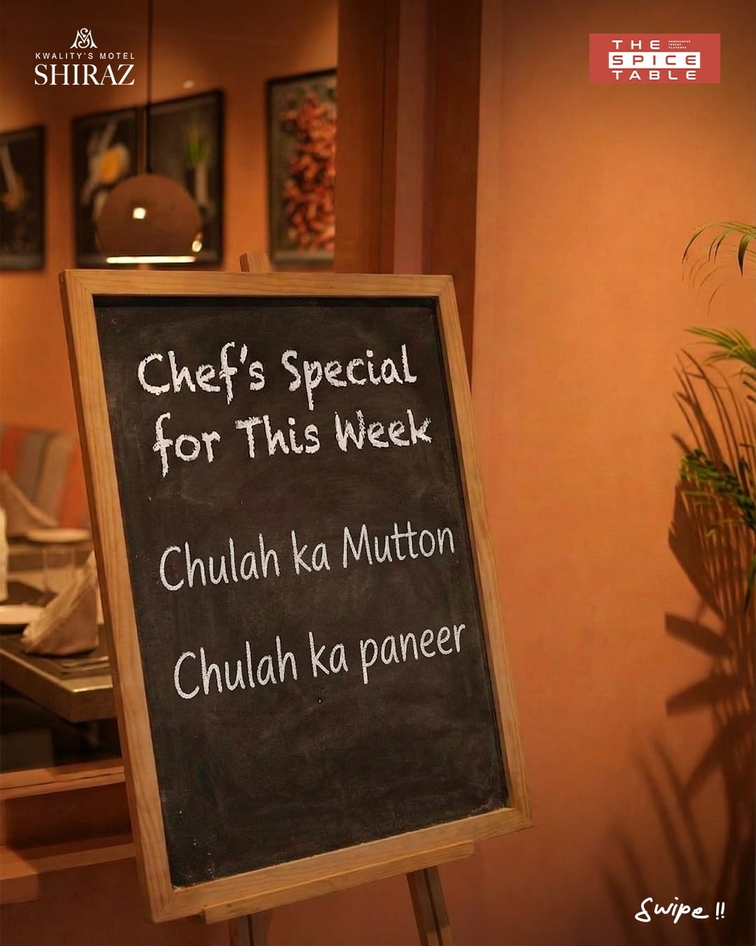 Motel Shiraz invites you to a limited 10-day culinary experience.
Savor the depth of tradition with our Chef’s Special:
Chulah Ka Mutton – delicately slow-cooked to achieve unmatched tenderness and richness.
Chulah Ka Paneer – exquisitely soft, infused with a subtle smoky essence.
An ode to authentic flavors, crafted with finesse.
Available for next 10 days.
(Chefs Special, Chulha ka mutton, Chulha ka paneer, special dishes, tempting food, fine dine, Motel Shiraz, Bhopal)
#finedine #motelshirazspecial #chefsspecial