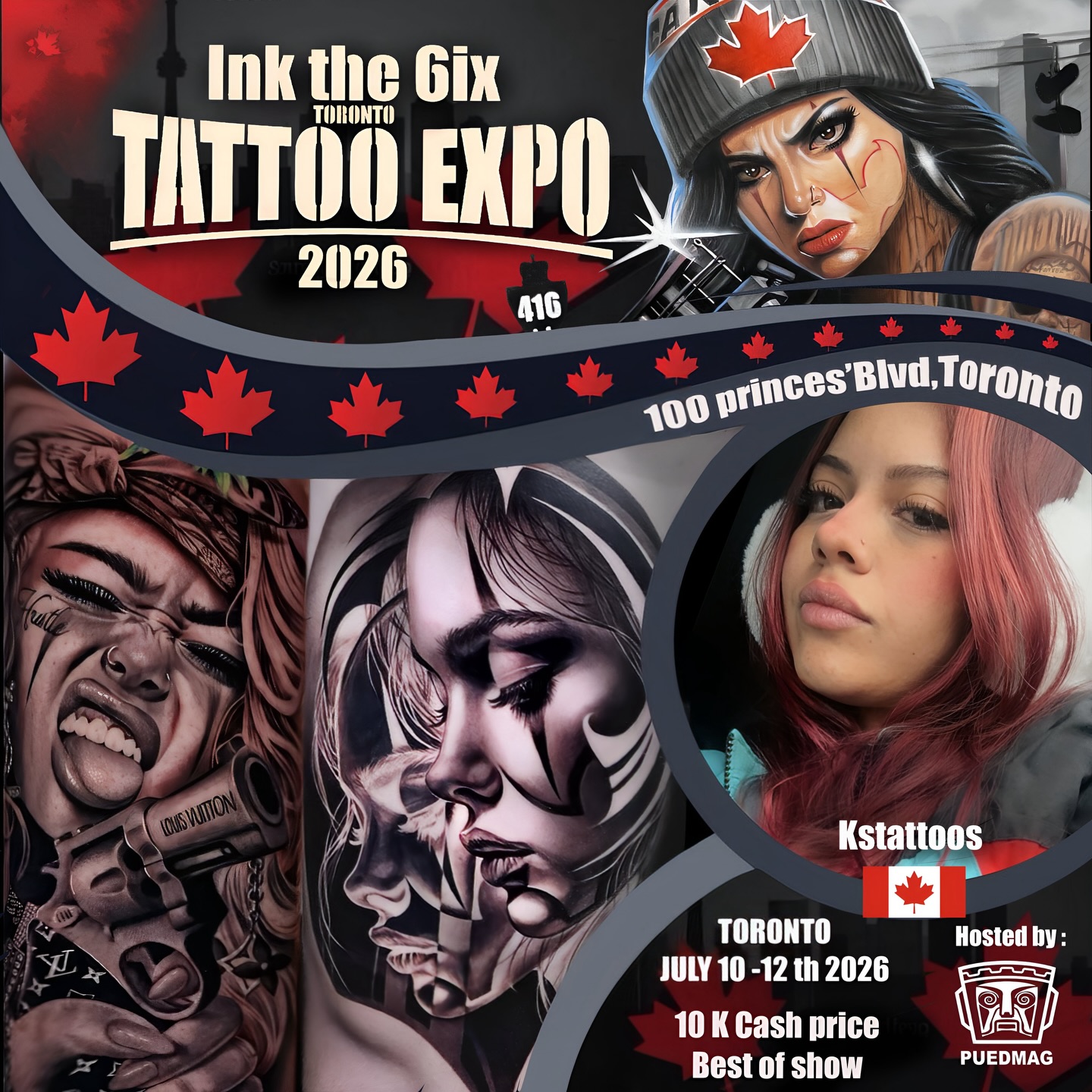 Welcome @kstattoos_ to the second edition of @inkthe6ixtorontotattooexpo 🔥
She’ll be joining us July 10–12, 2026 at the Enercare Event Centre in Toronto.
If you’re looking to get some dope black & gray work, don’t miss your chance—DM her directly to book!
You either win with us or watch us win.
We the North 🇨🇦: