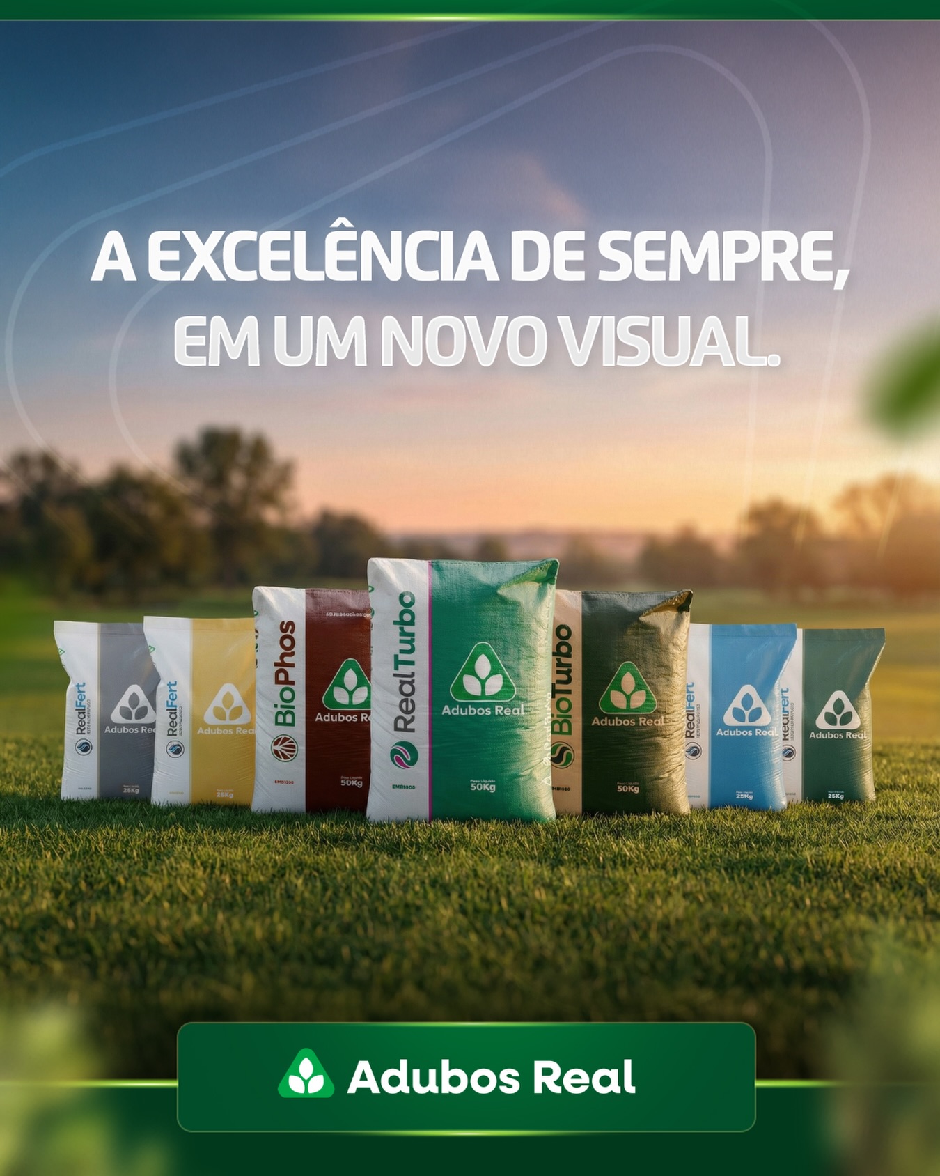 Mudamos para evoluir junto com o campo. ✅
As novas embalagens estão mais alinhadas com a identidade da Adubos Real e foram pensadas pra facilitar a identificação no dia a dia.
O que não muda é o compromisso de sempre! 💚
Conta pra gente nos comentários: o que acharam das novas sacarias? 🤩
#fertilizantes #adubosreal #sacarias #rebranding #agrobrasil