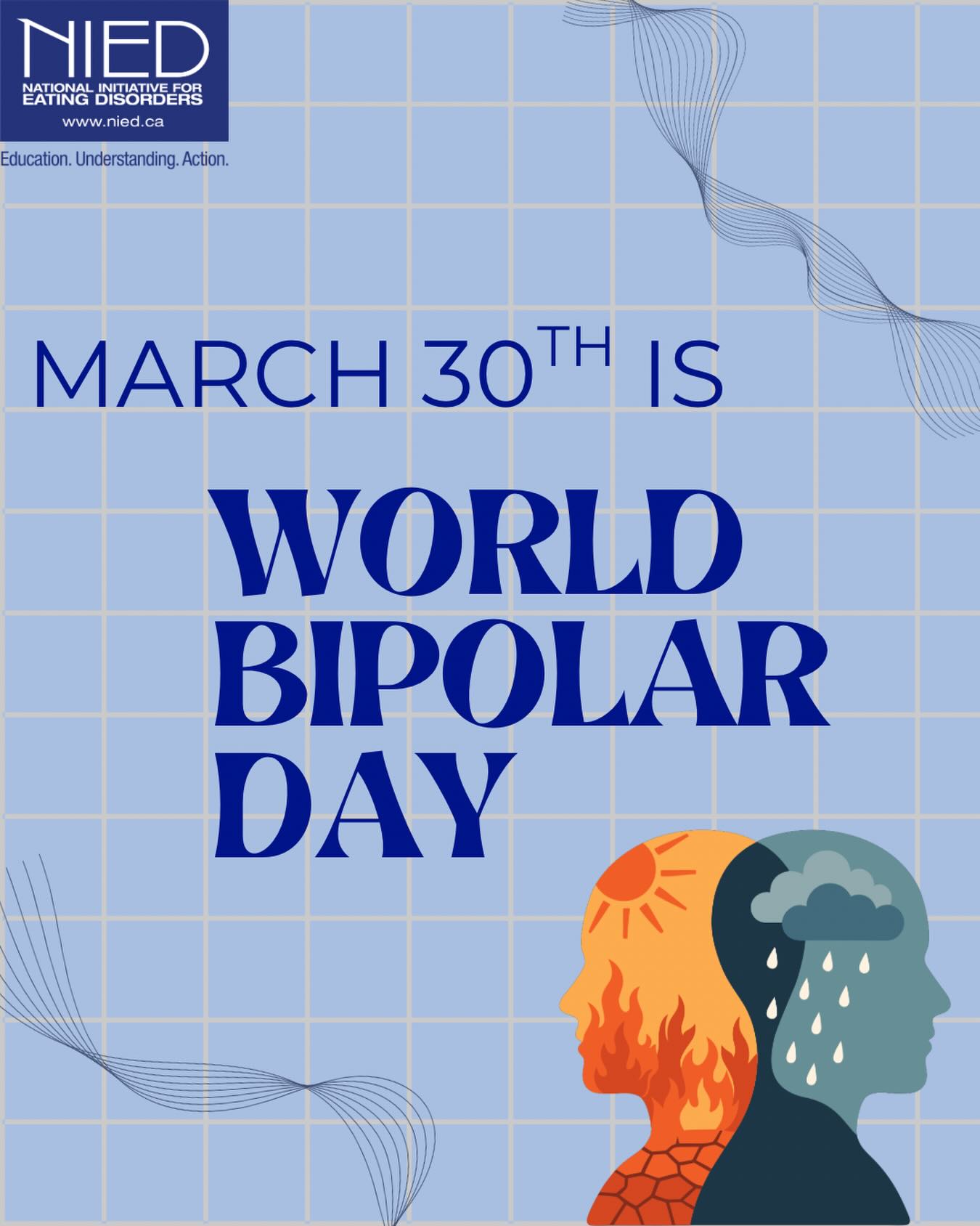 Did you know many people living with an eating disorder also have bipolar disorder?
While this comorbidity exists, sometimes there is a lack of awareness and understanding around how these conditions intersect.
This World Bipolar Day we aim to acknowledge and learn more about those who navigate both disorders each and every day.