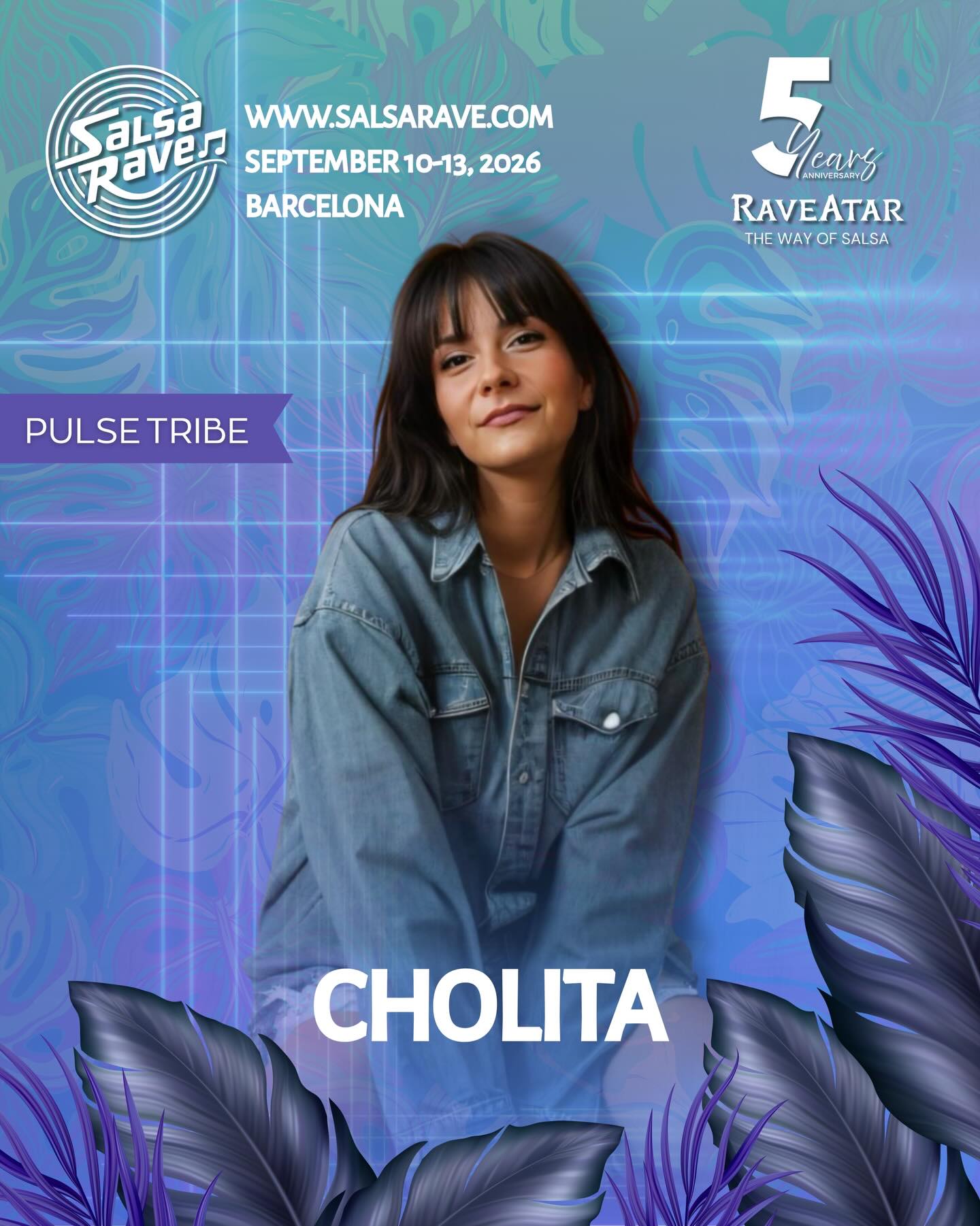 🔥 Cholita – Pulse Tribe 🔥
Part of SalsaRave since day one.
Creative, unique and inspiring dancers to find their own style and identity in dancing. She will teach a RAVEolutionary workshop you don’t want to miss.
What are you waiting for?
Prices will rise tonight at midnight CET.
⏰ Book your ticket, let’s do it: https://www.goandance.com/en/event/8717/salsarave-2026?promoter=SALSARAVER26
🌐 Discover more on our new website: salsarave.com
Follow us for updates & more line-up reveals :
✨Instagram: Salsa_Rave
✨Facebook: SalsaRave by Cobeatparty
✨Facebook Event: https://facebook.com/events/s/salsarave-2026-5-years-anniver/1403696770776298/
✨Frames: https://frame-me.io/dance-events/salsa-mambo/salsarave-2026-5-years-edition/
Raveatar - The Way of Salsa