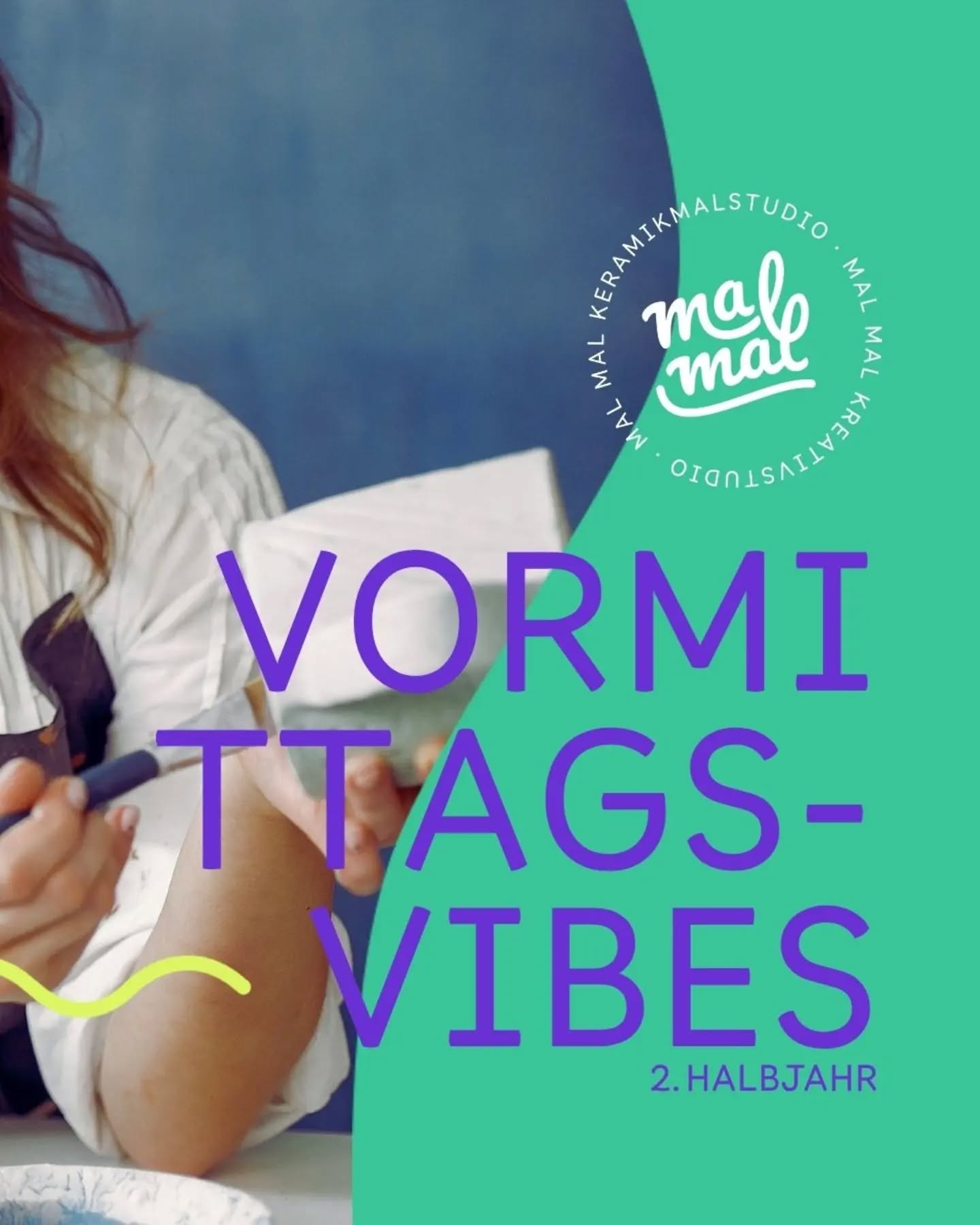 Einmal im Monat könnt ihr bei uns auch unter der Woche vormittags malen!