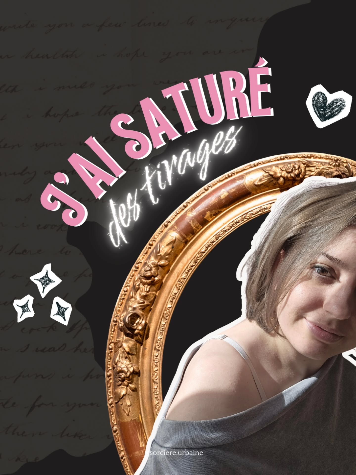 | J’en ai eu assez… |
Un partage en toute sincérité et vulnérabilité aujourd’hui. Je ne parle pas beaucoup de mes coups de mou, de mes questionnements, de mes challenges. Je n’aime pas partager à tout va avant d’avoir moi-même compris ce que j’avais traversé et ce que je pouvais en apprendre.
Ce défi-là, saturer des tirages de cartes, je ne l’avais pas vu venir. Pourtant, je le sais, dans ma pratique personnelle, il m’arrive de ne plus me connecter à mes cartes pendant quelques jours, voire quelques semaines. Je sais qu’une pause est toujours salvatrice et nécessaire. Je sais aussi que j’aime le changement. Il me faut de la nouveauté, de l’inédit, de la passion…
Je pense que rester sur ce que j’ai toujours fait m’a mené droit dans le mur. J’ai eu du mal à me relever. J’ai eu peur de vivre la fin. Heureusement, mon amour du tarot est intact, ma certitude qu’il a tant à apporter également, mon envie de partager aussi. Finalement, le changement, sous le règne de la Tour (si, souviens-toi c'était ma carte de l’année 2025 😵), aura frappé fort, pas comme je l’imaginais, mais tellement juste.