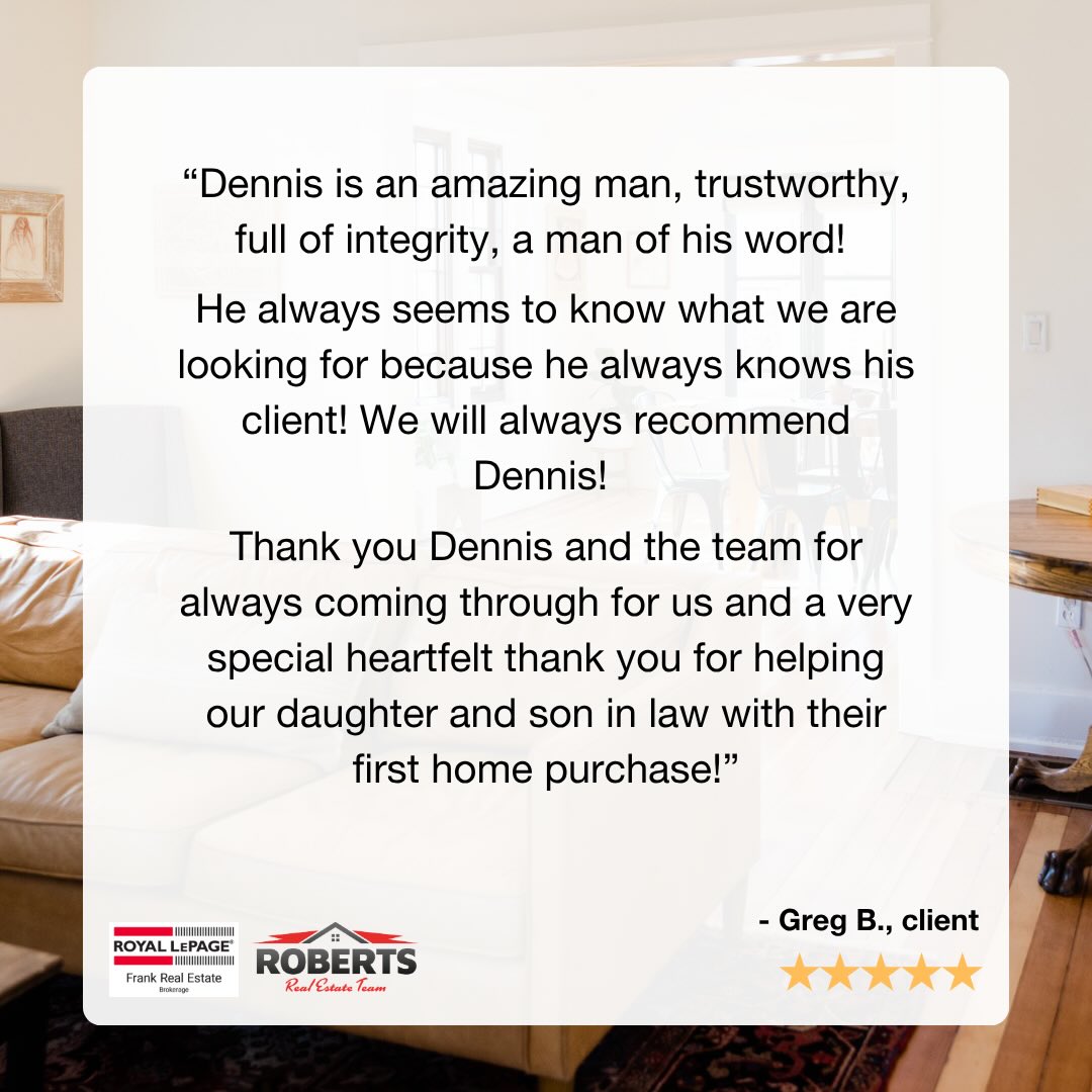 Real estate is never just about a property — it’s about the life that unfolds inside it. 🏡❤️
At The Roberts Team, we take pride in offering thoughtful guidance, honest advice, and steady support through every step of your home journey.
Whether you’re making a first move or starting a new chapter, our commitment remains the same: to serve you with integrity, professionalism, and care.
Thank you for trusting us with such an important decision.
📲 Let’s take the next step together.
#TheRobertsTeam #RoyalLePageFrank #HomeJourney #ClientCare #RealEstateWithHeart