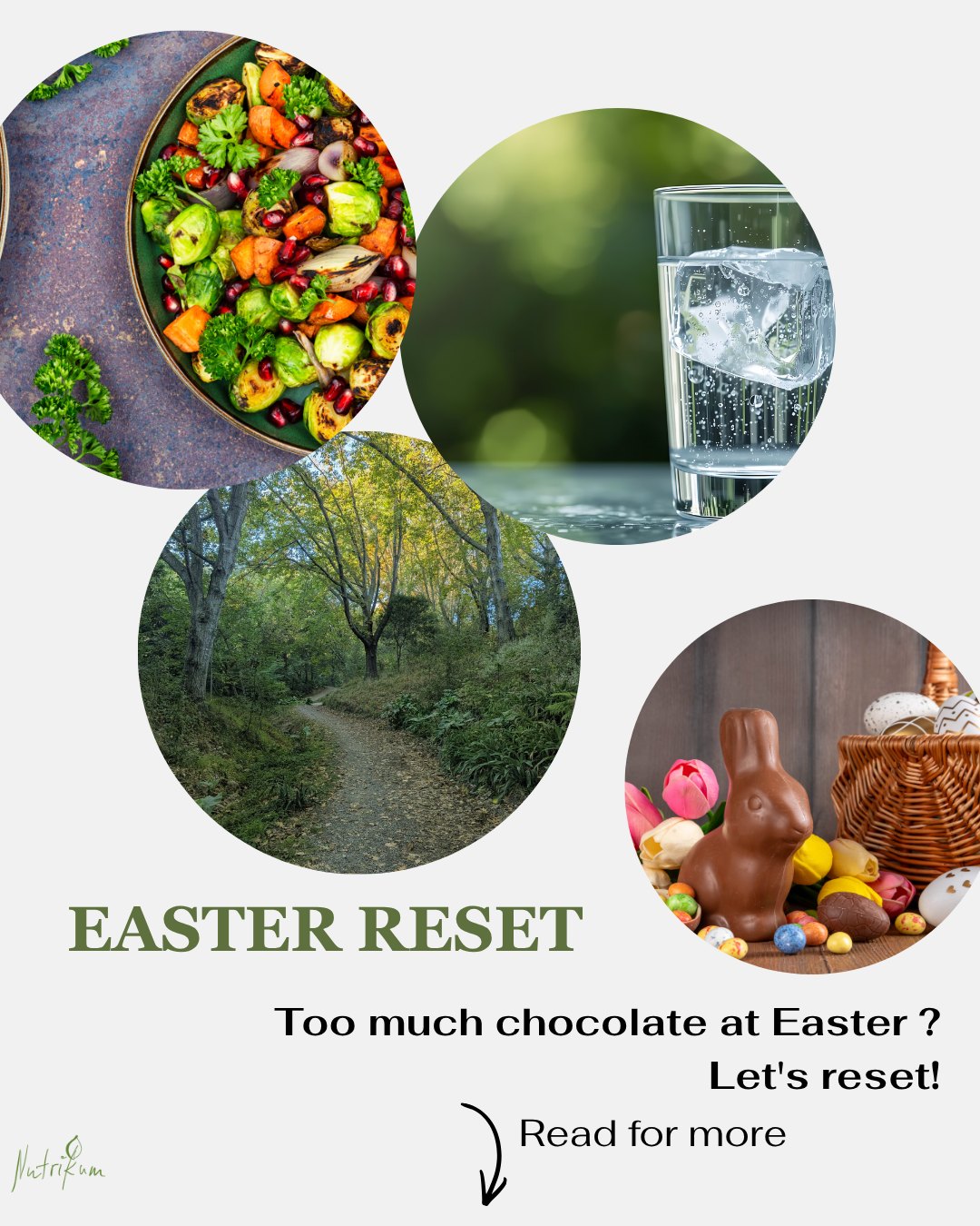 Easter is over - too much chocolate?
So, Easter happened. The chocolate, the treats, the indulgence. And that's okay. But now autumn's here, and it's a natural moment to reset and get back to nourishing your body well.
Getting back on track isn't about guilt, restriction, or "making up for it." It's about reconnecting with what your body actually needs.
Here are some practical ways to ease back in:
1. No guilt, just forward – What's done is done. Focus on the next meal, not the last one. One good choice leads to another.
2. Hydrate well – Water helps reset your digestion and energy. As the weather cools, it's easy to forget to hydrate well.
3. Balanced meals – Build your plate with protein, healthy fats, and fibre-rich carbs. This steadies your energy and helps those sugar cravings settle.
4. Seasonal eating – Autumn brings new produce. Explore roasted vegetables, warming spices, and hearty meals.
5. Gentle movement – A walk, a hike, whatever feels good to move your body.
If you would like support discussing your nutrition goals and finding an approach that works for you, book your free discovery call!
Hi, I’m Karin, a nutritionist on the Gold Coast.
I support a wide range of nutrition goals for general health in women and men, with a special focus on women’s health, active lifestyles, digestive health, including the Low FODMAP diet and fructose intolerance.
I provide practical, personalised nutrition guidance to help you feel your best.
Visit my website to learn more or give me a call!
Chat soon, Karin
🌐 www.nutrikum.com
📧 info@nutrikum.com
☎️ 0499023798
🌏 Gold Coast | Australia ☀️ 🇦🇺
�🇩🇪 🇦🇹🇨🇭Deutsch willkommen
#AutumnReset101 #EasterReset #BackOnTrack #BalancedEating #SustainableNutrition #GoldCoastNutrition #Nutrikum #NutritionTips #EatWellLiveWell #WellnessJourney #NutritionistGoldCoast #HealthyHabits #MindfulEating #NourishYourBody #RealNutrition