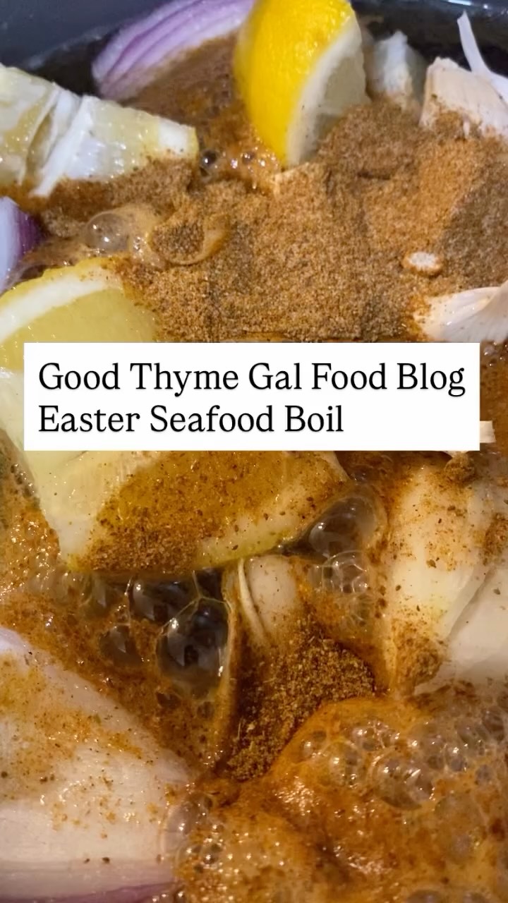 Nothing like a delicious seafood boil to bring in the Easter holiday. Filled with Andouille sausage, red potatoes, sweet yellow corn, lobster and crab. This Seafood boil is sure to be on our rotation list for Summer entrees .
-
#seafood #seafoodboil #easterdinner #goodthymegal #foodcommunity